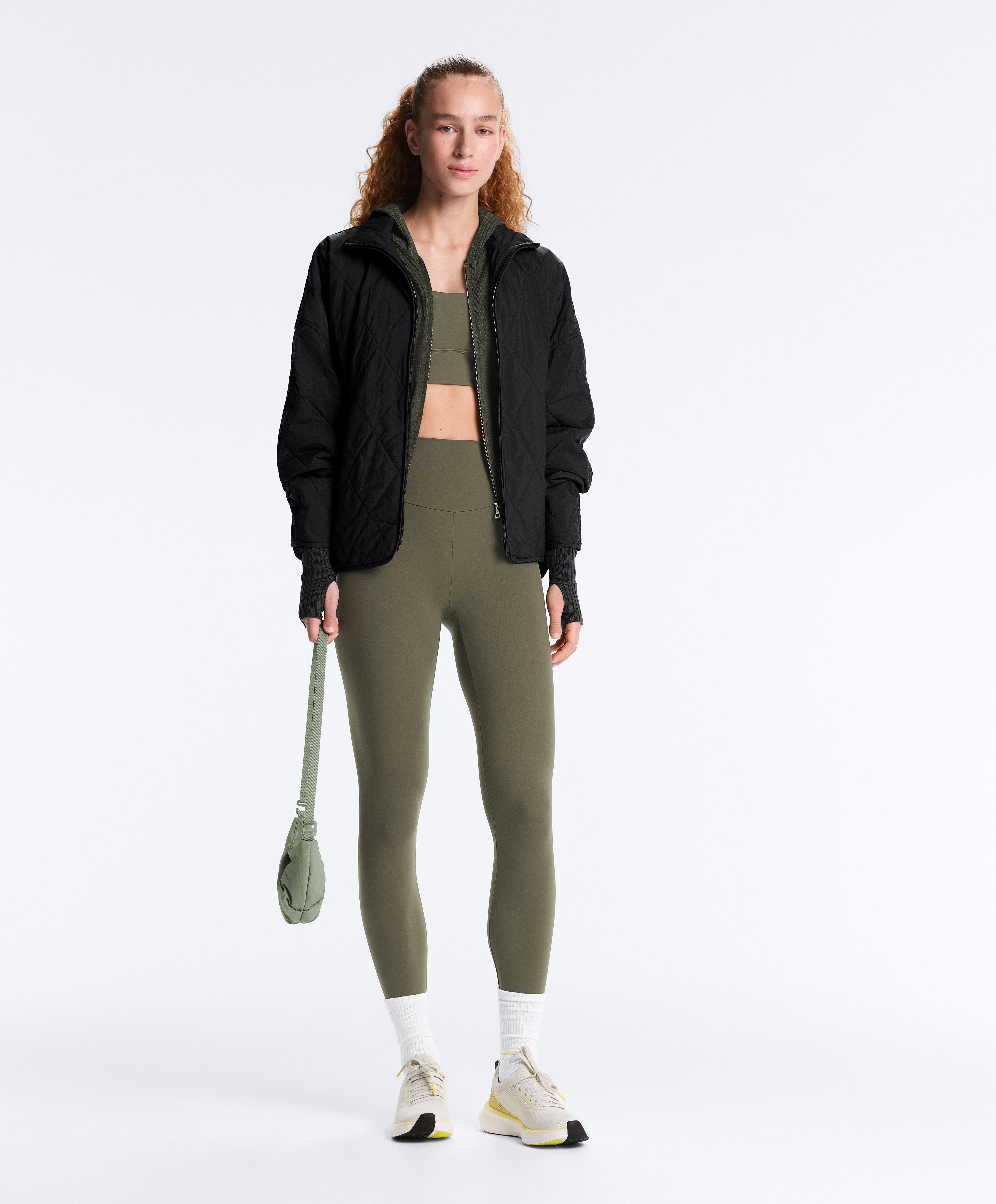 Comfortlux high-waisted ankle-length leggings — KHAKI