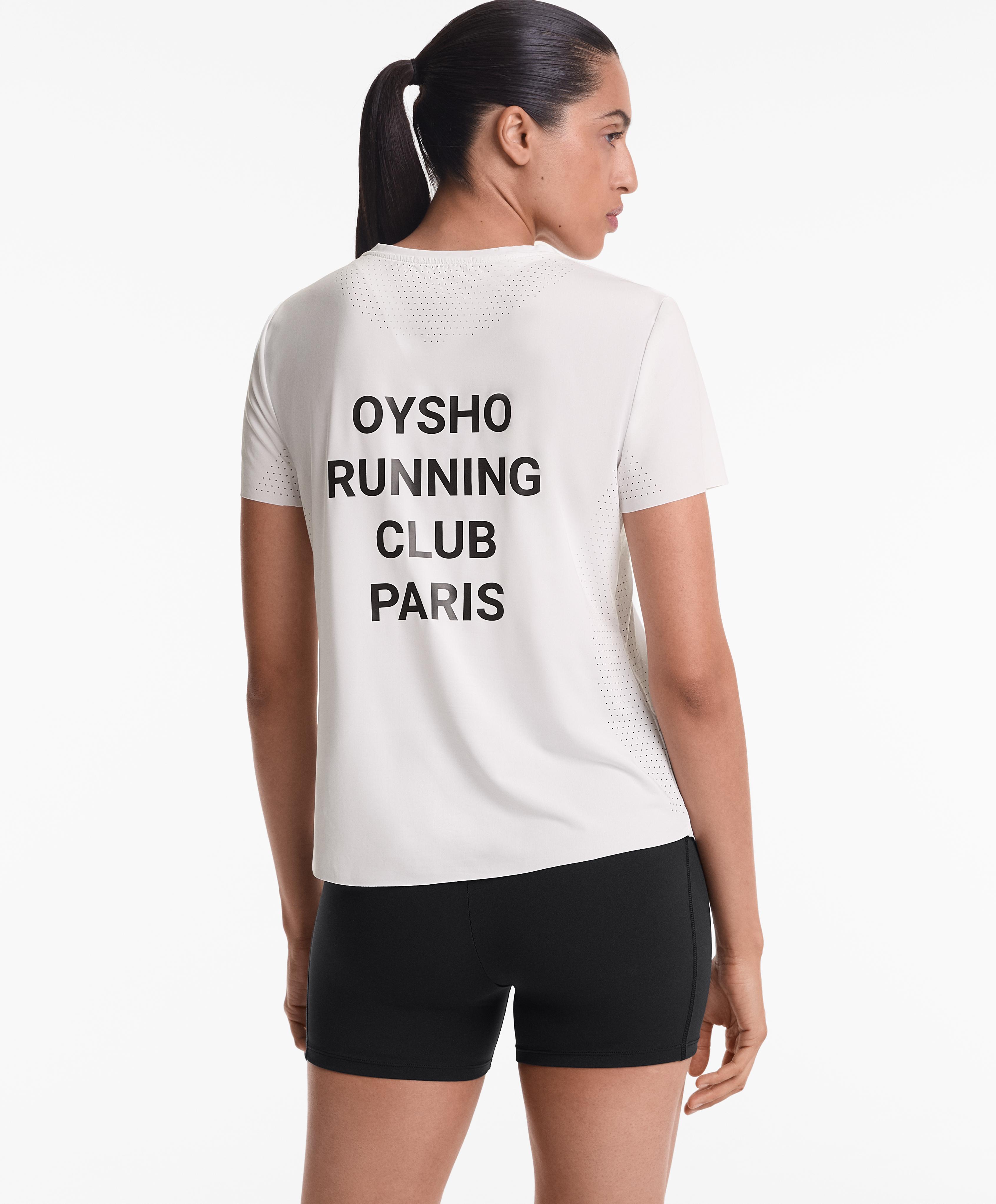 Camiseta manga corta técnica ajustada Running Club Paris Camiseta manga corta técnica ajustada Running Club Paris