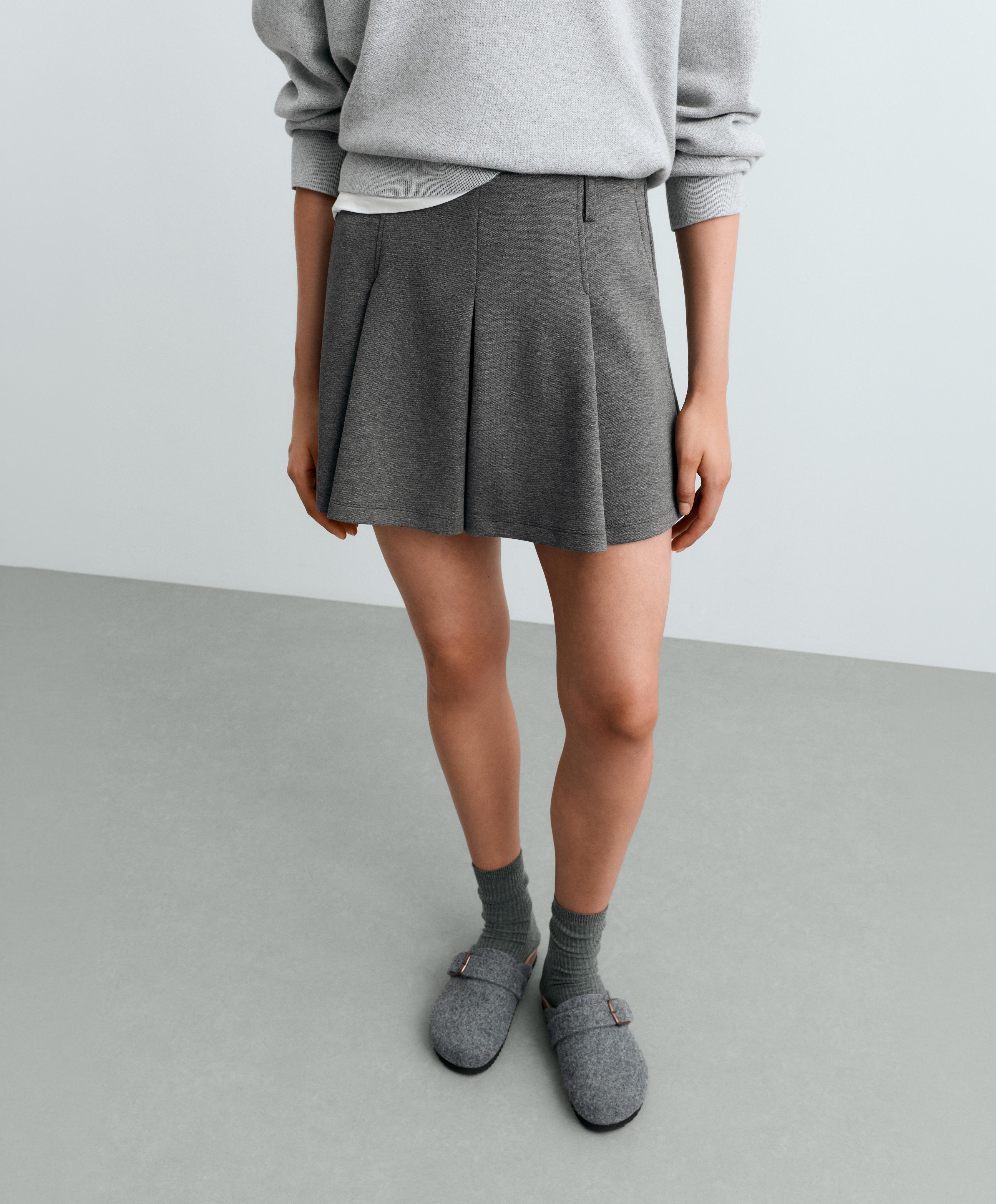 Felt-effect buckle clogs — GREY