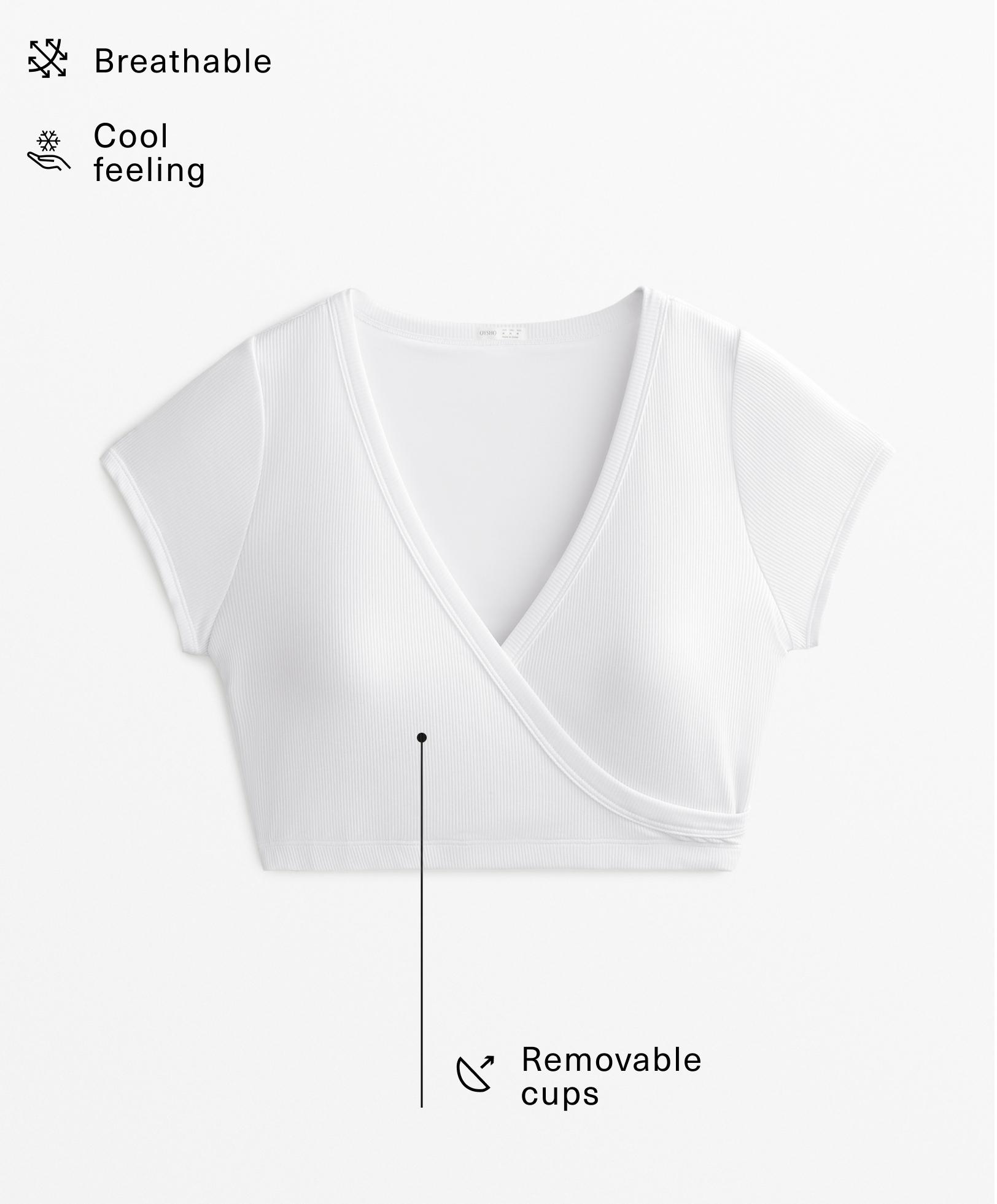 Rib modal blend crossover tank top