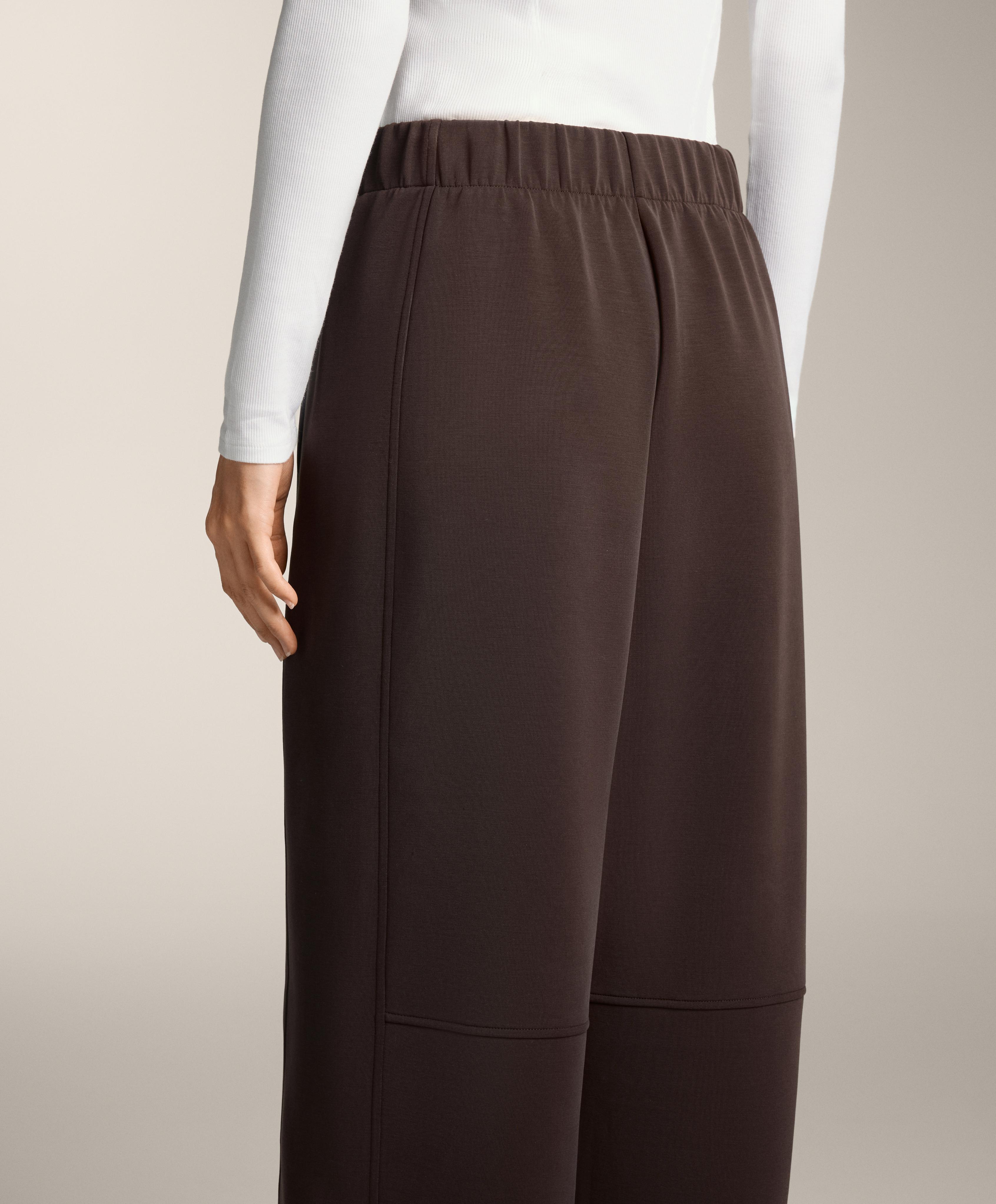 Straight-leg trousers with brushed modal - Sale Straight-leg trousers with brushed modal - Sale