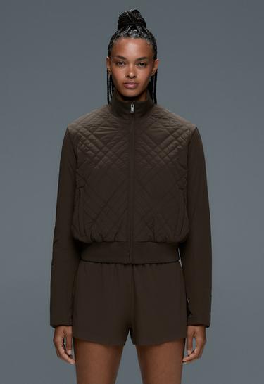 FELLEX® Volcanic technical padded Bomber jacket — BROWN 3