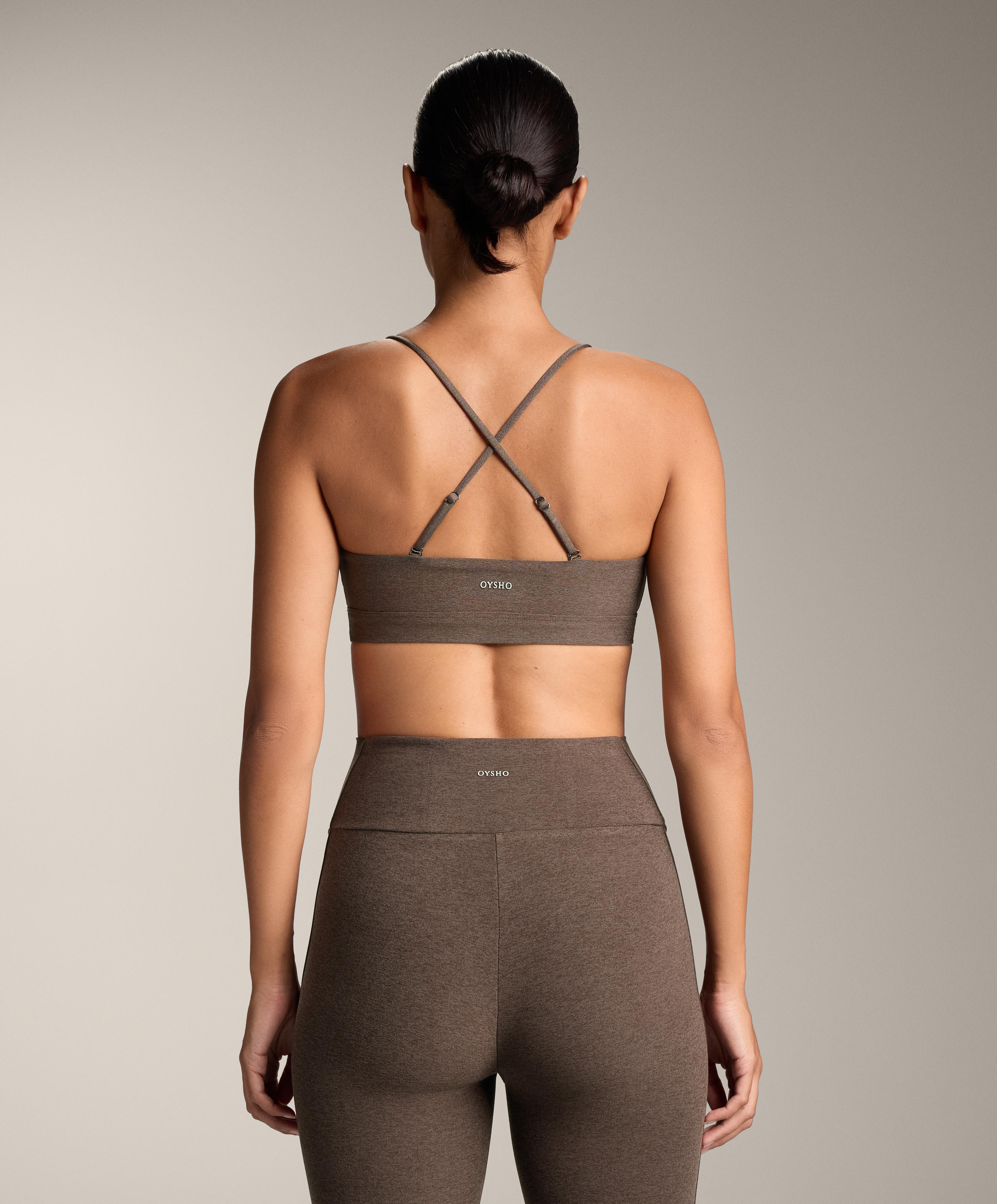 Light-support Comfortlux crossover-strap sports bra