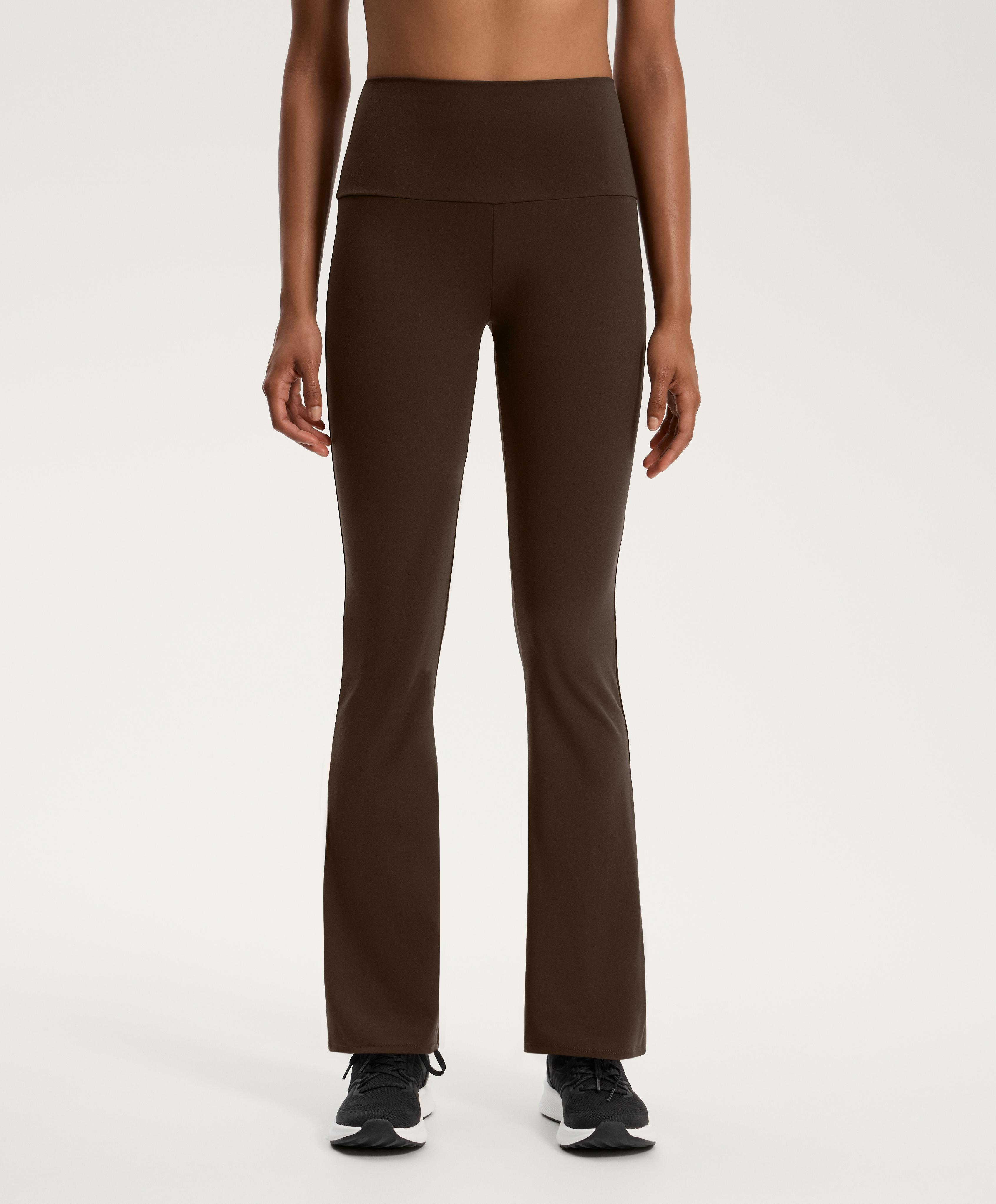 High-rise comfortlux flare trousers