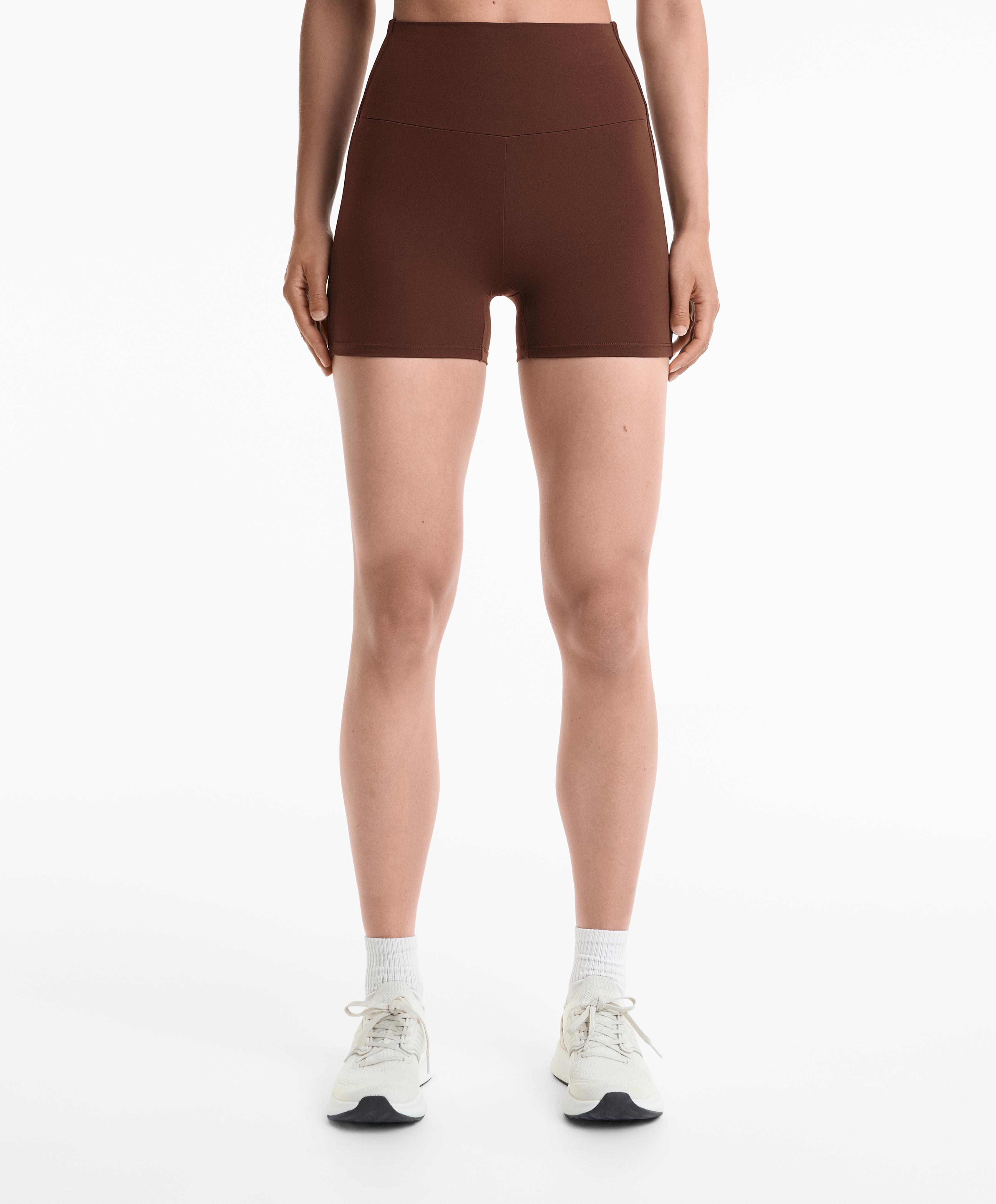 Comfortlux high rise 10cm rib hot pants