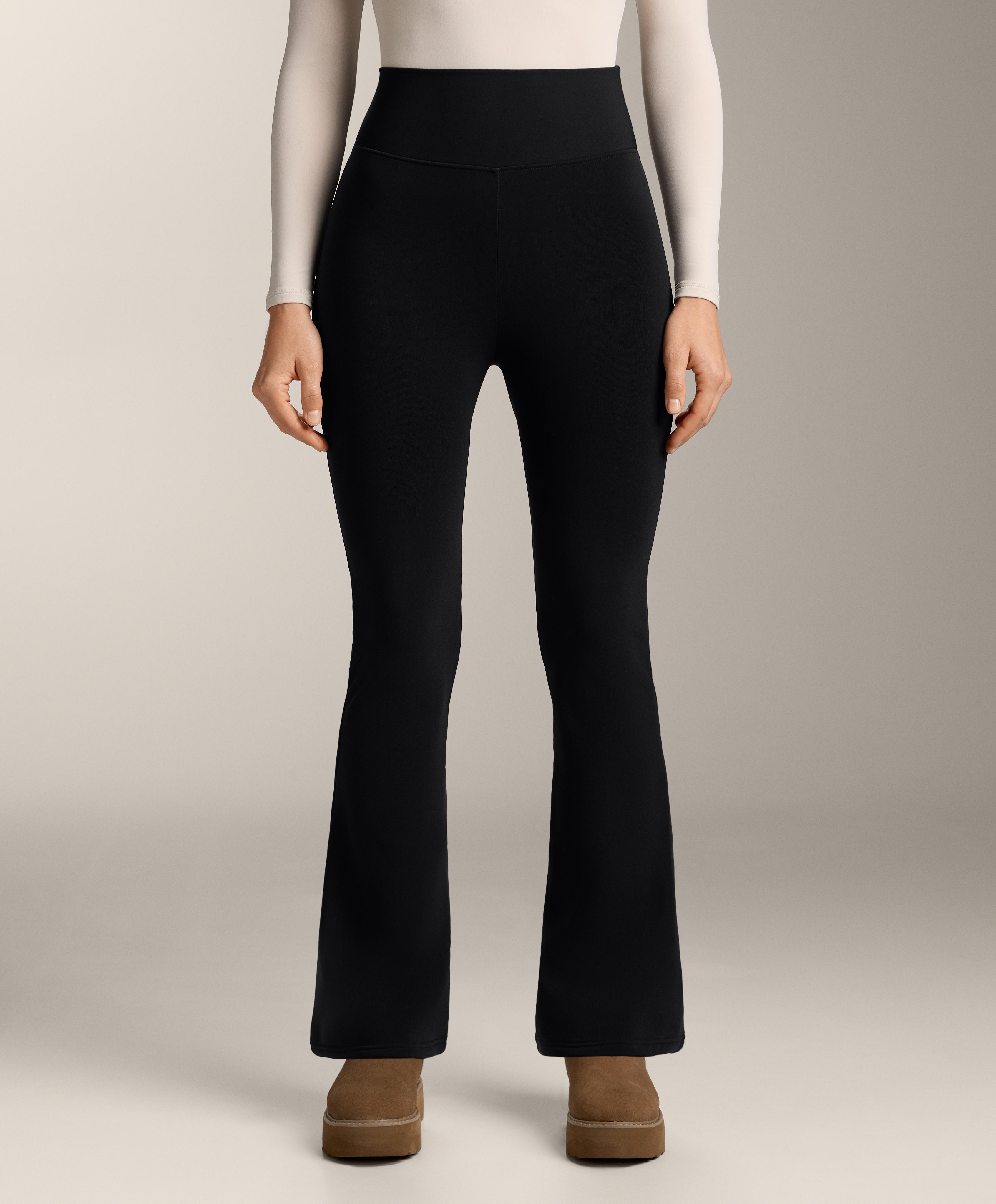 Pantaloni flare seamless super high rise extra Warm