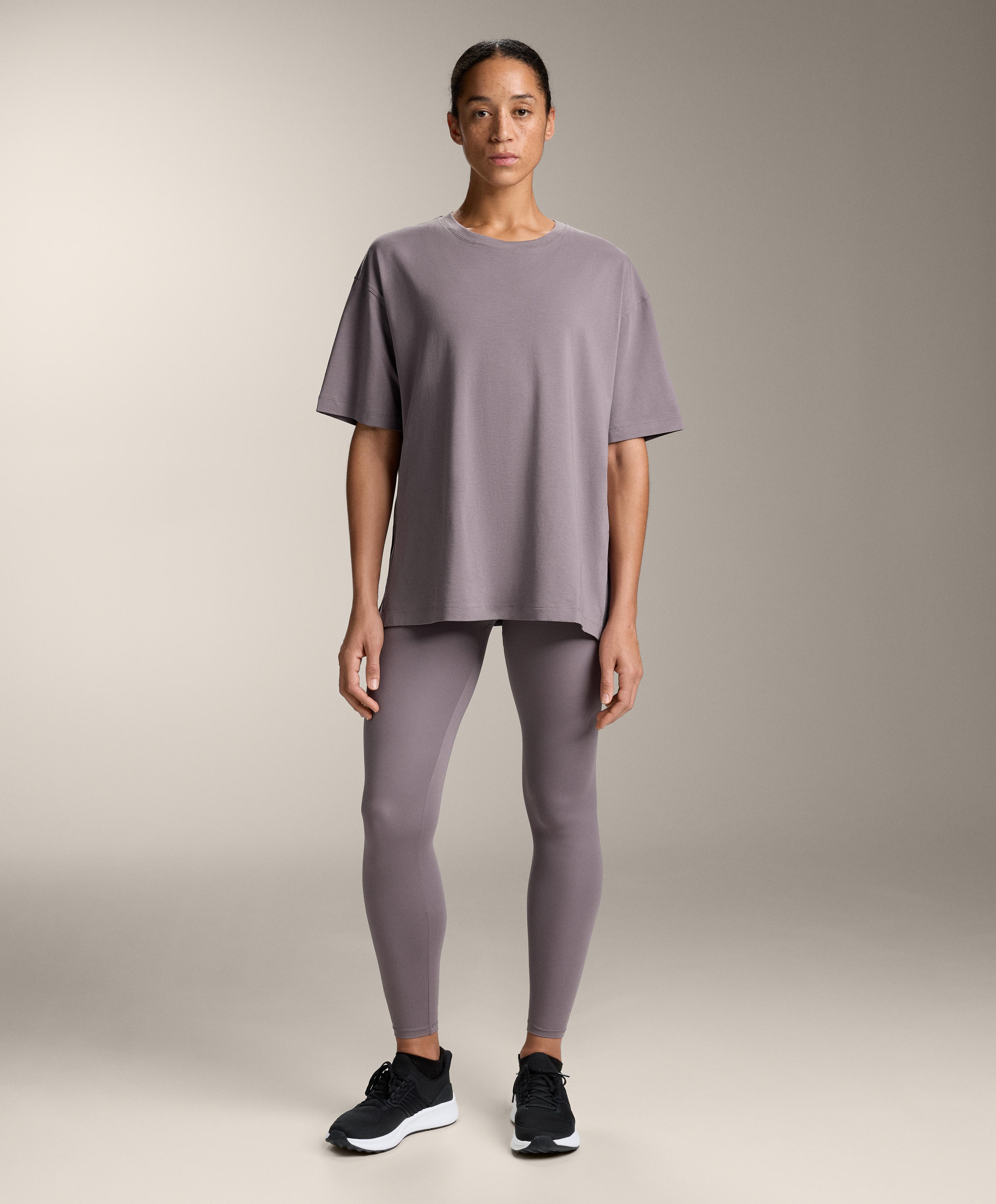 T-shirt à manches courtes en coton mélangé - Soldes