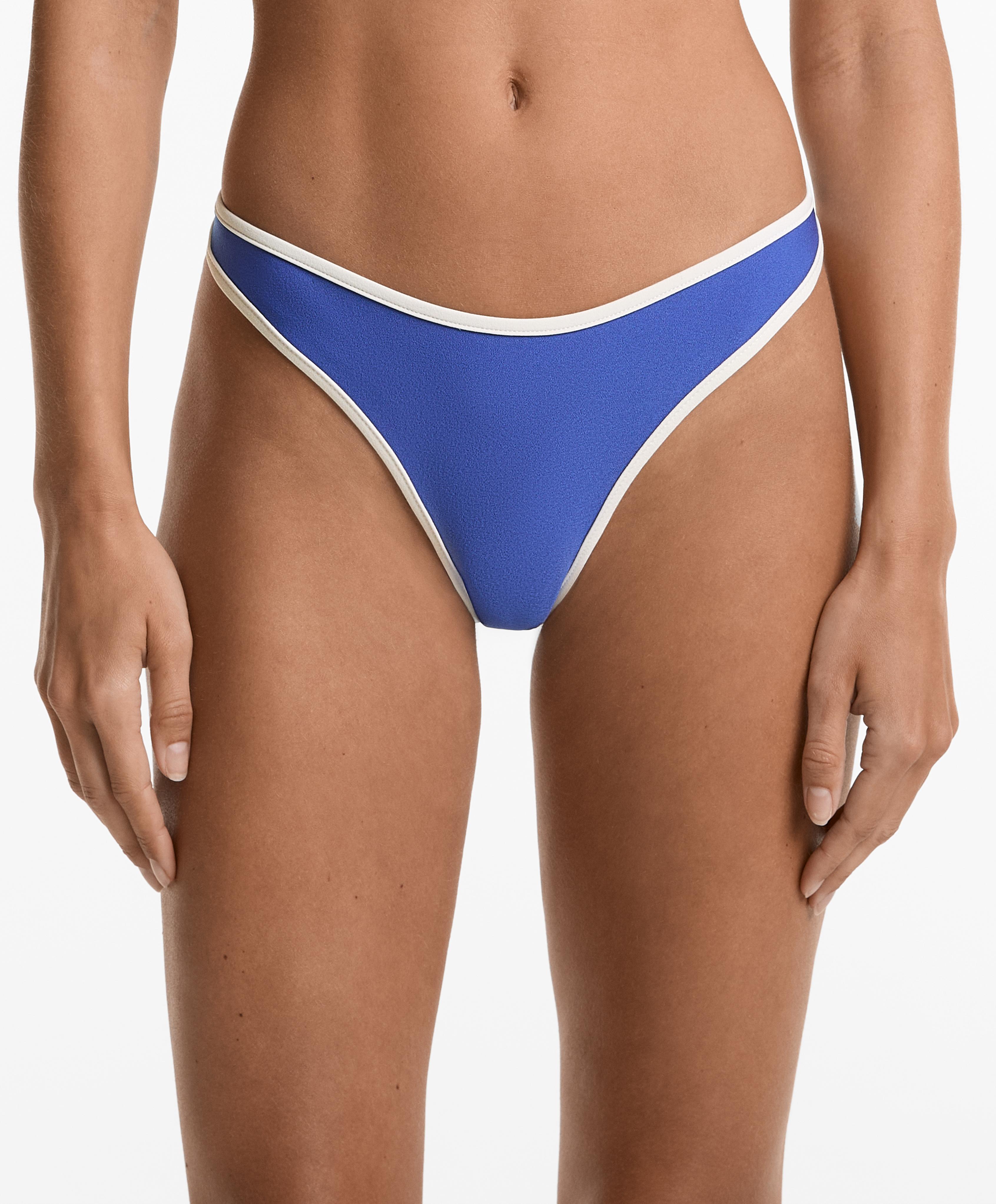 U-cut medium-coverage bikini briefs with trim