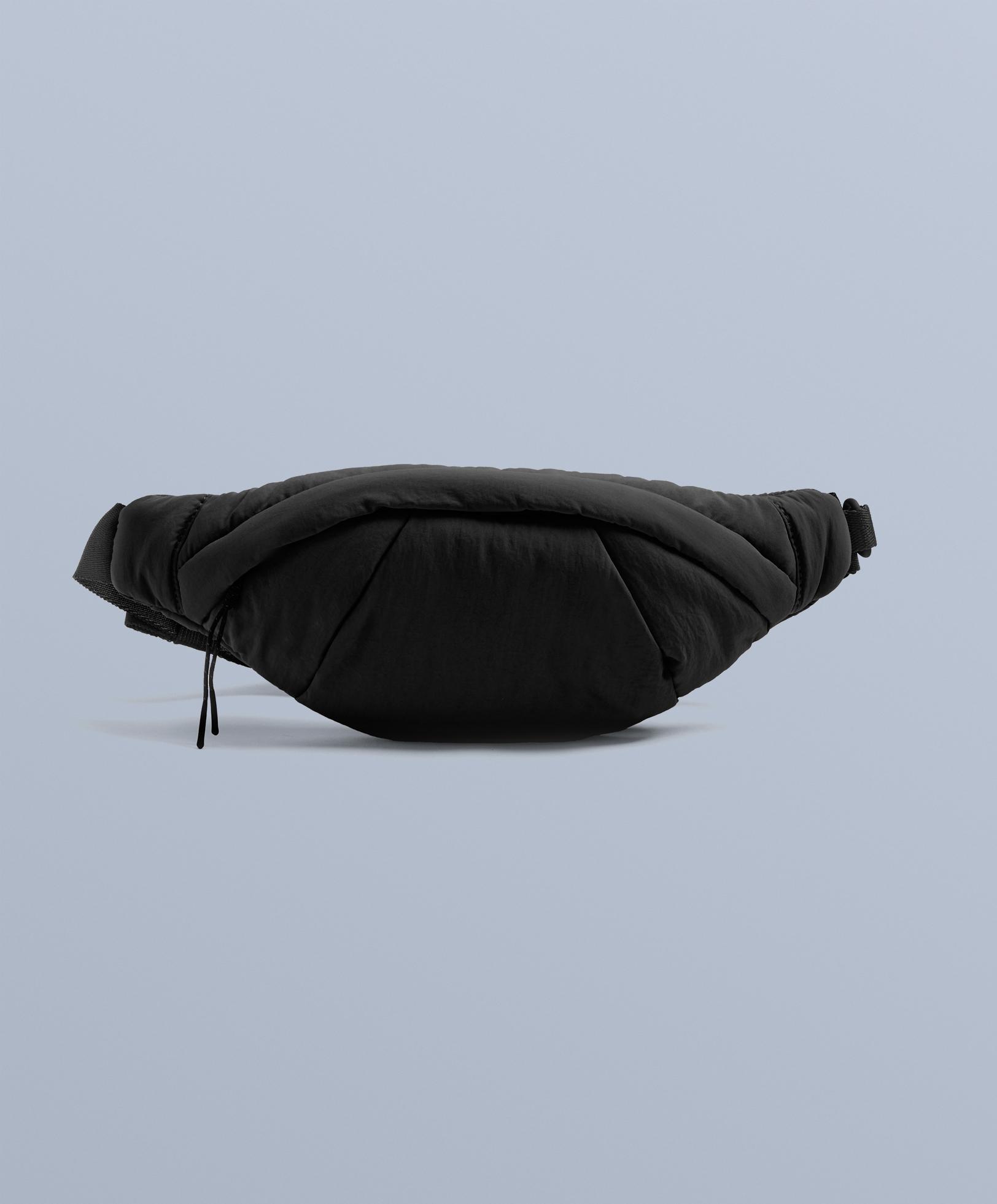 Water-repellent nylon belt bag — BLACK