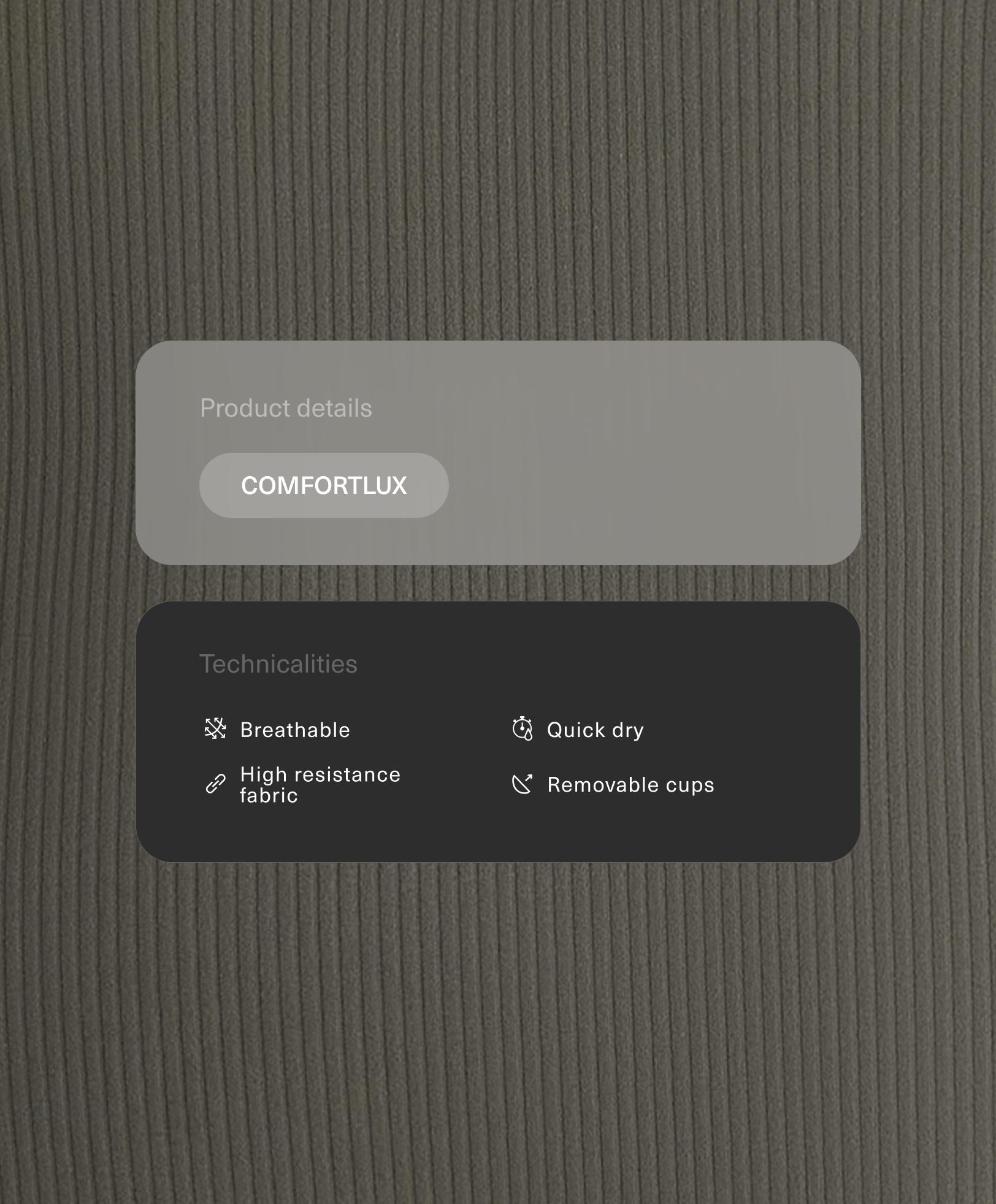 Sleeveless Rib Comfortlux Tank Top