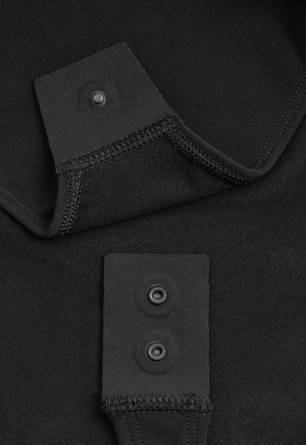 Thermal Base layer half-zip body — BLACK