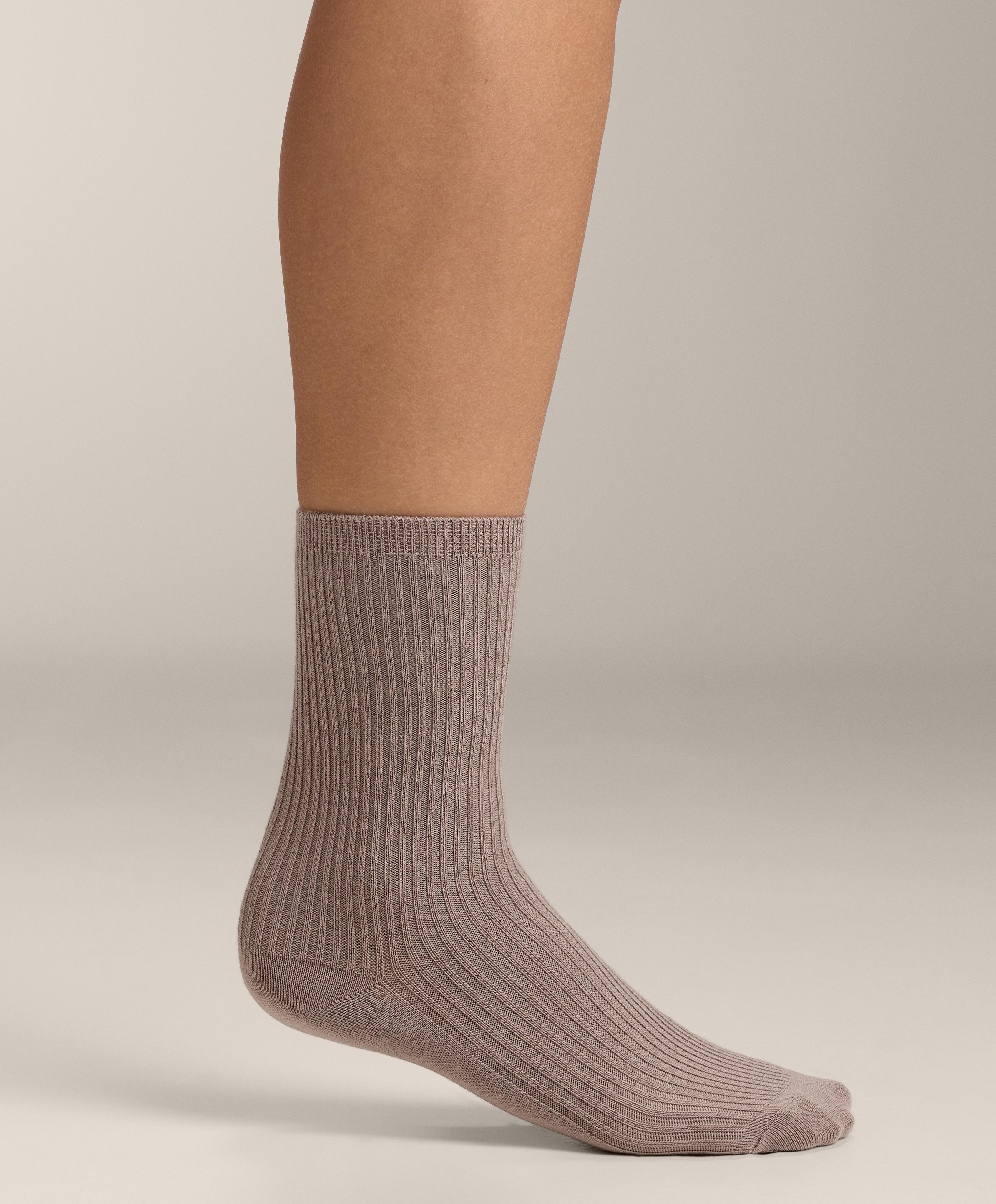 5 pairs of cotton blend classic socks — TERRACOTTA