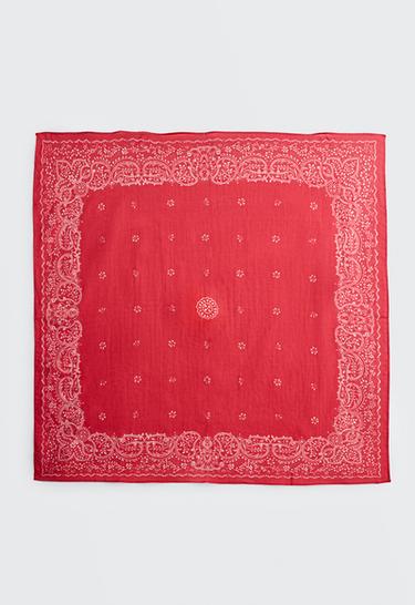 Printed 100% cotton bandana — RED 1