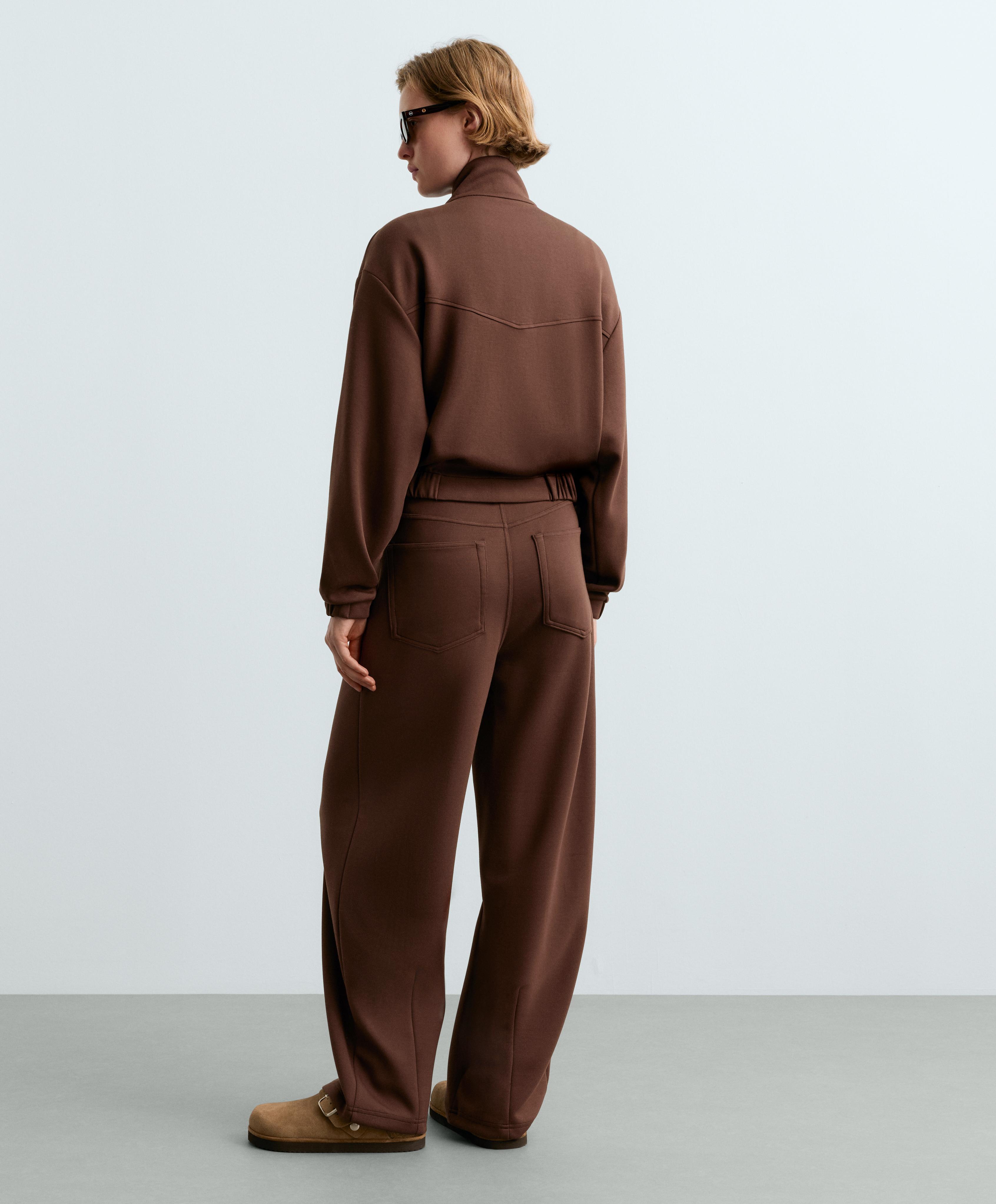 5-pocket straight-leg trousers — COCOA