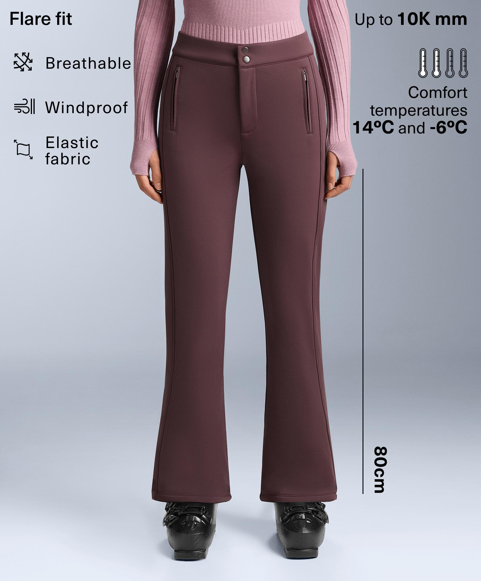 Pantaloni elasticizzati flare SKI resistenti all'acqua Pantaloni elasticizzati flare SKI resistenti all'acqua