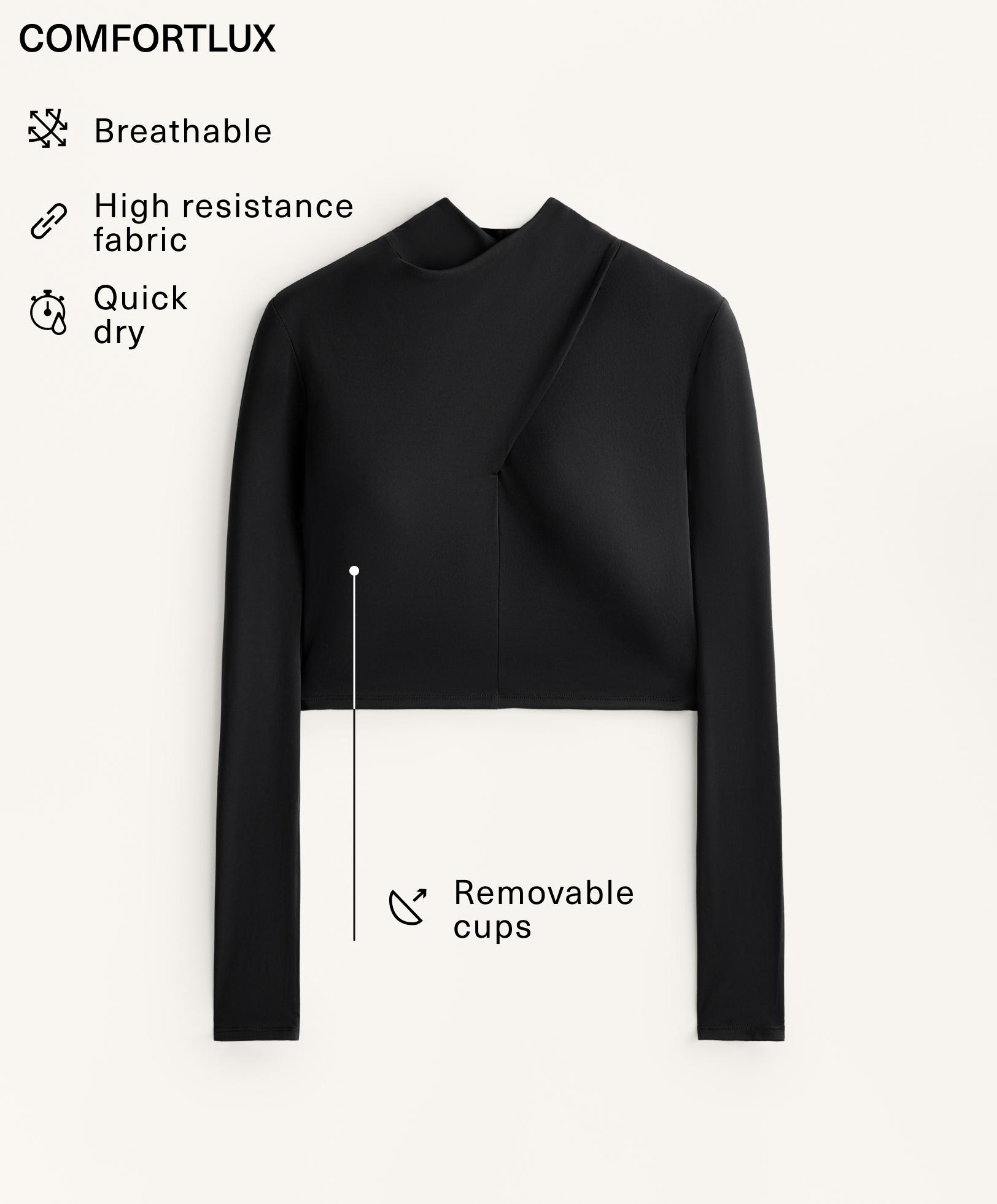 Comfortlux Shirt mit Wasserfall-Ausschnitt Comfortlux Shirt mit Wasserfall-Ausschnitt