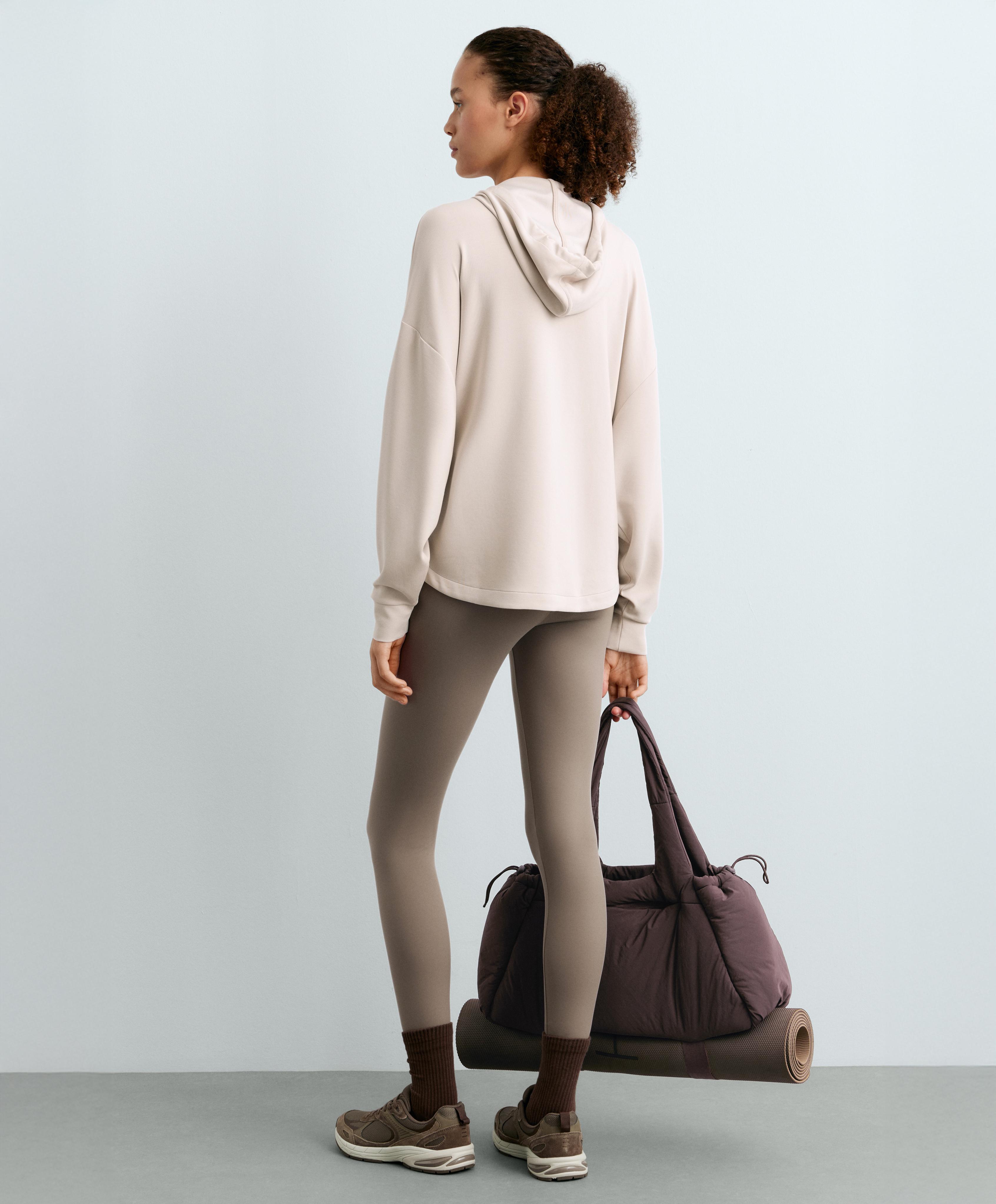 Soft-touch jacket with modal — PALE MINK