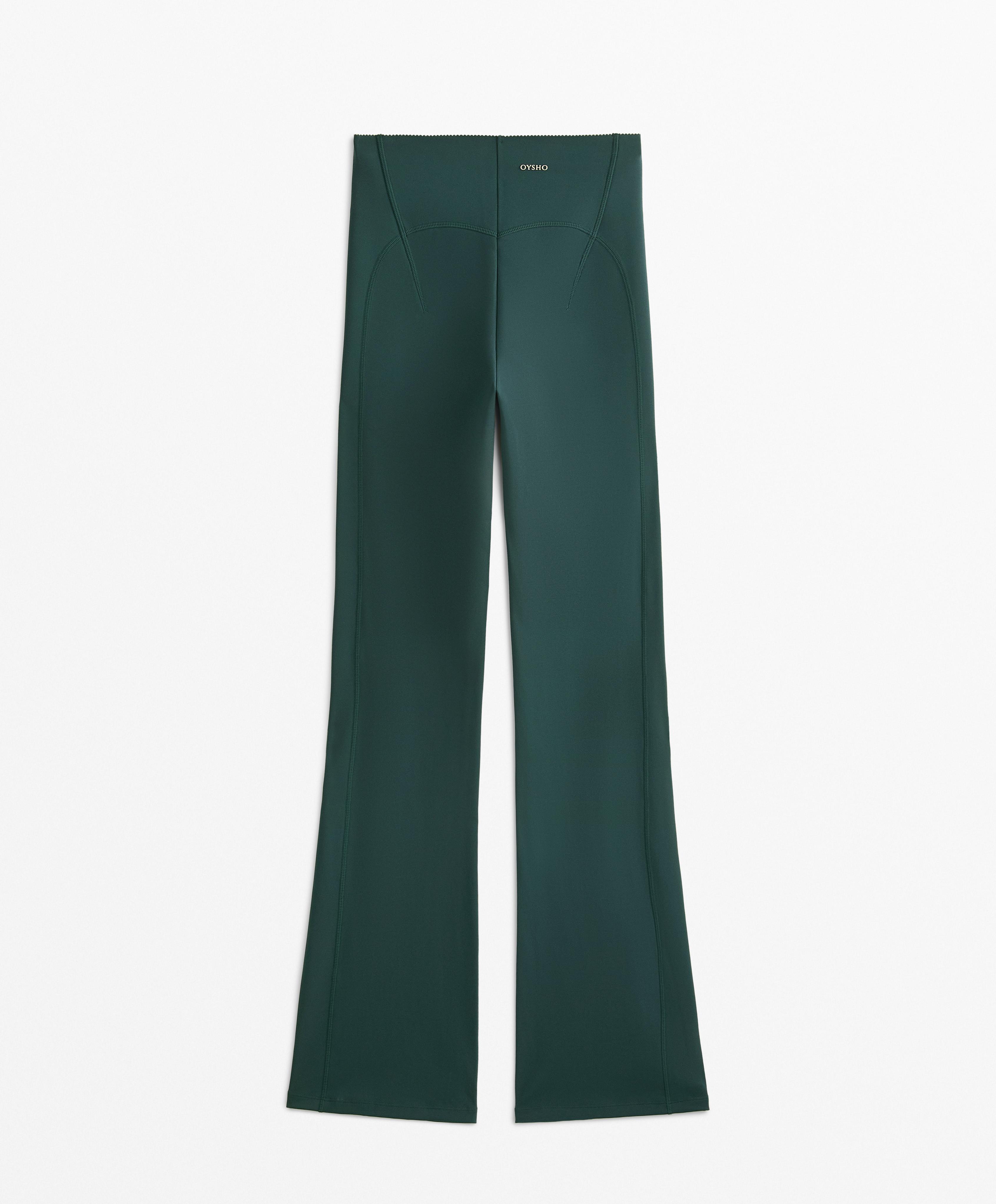 Raise up compressive 80cm flare trousers