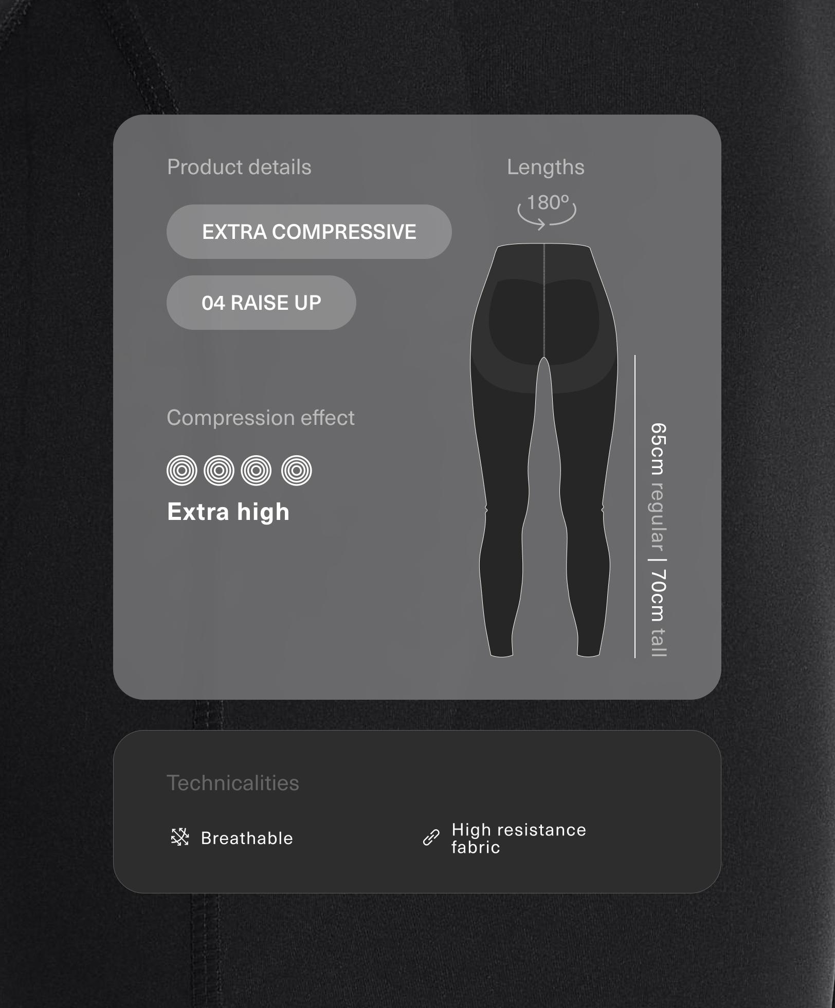 Extra Compressive Raise Up ankle-length leggings