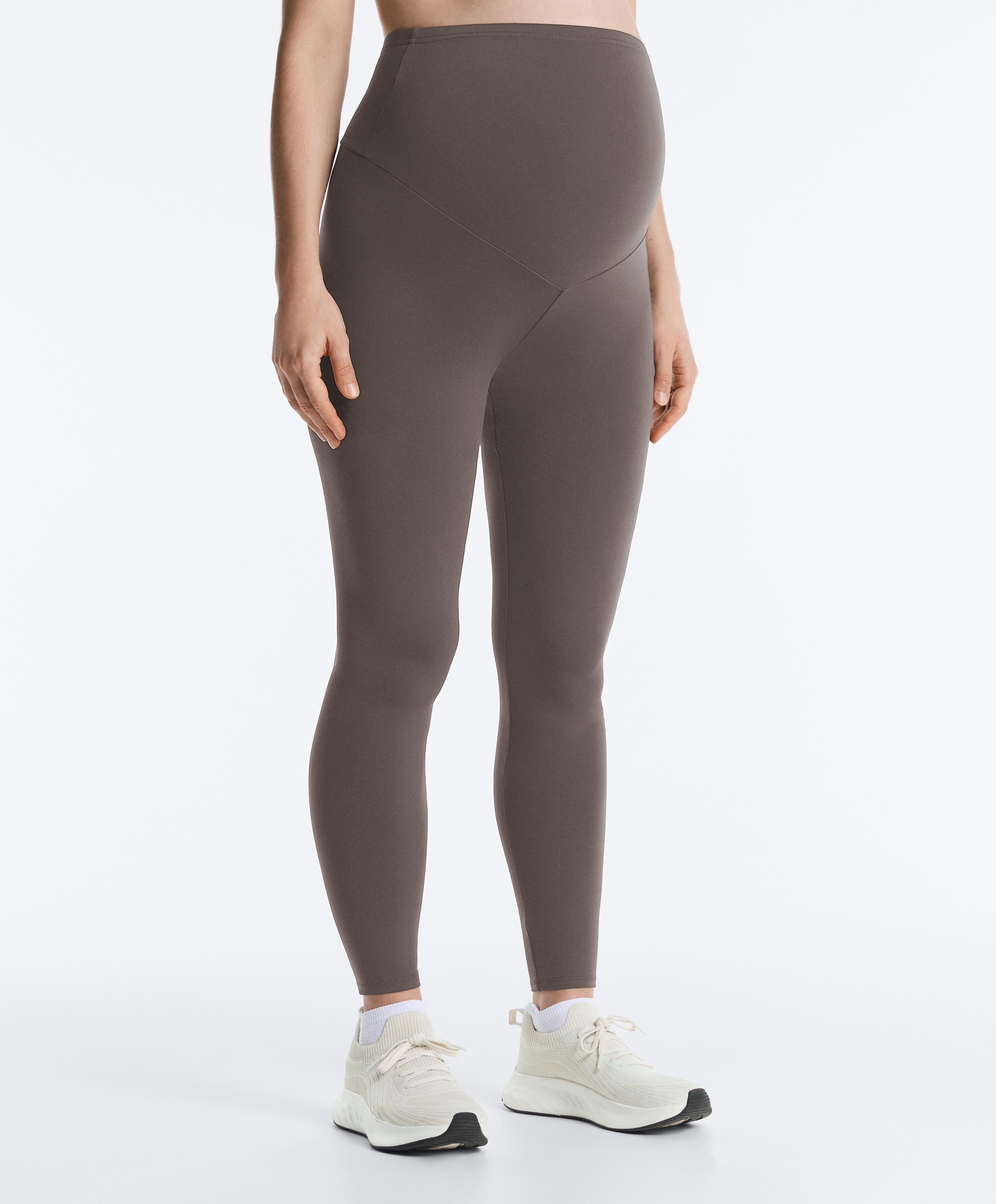 Comfortlux maternity leggings — BROWN-KHAKI