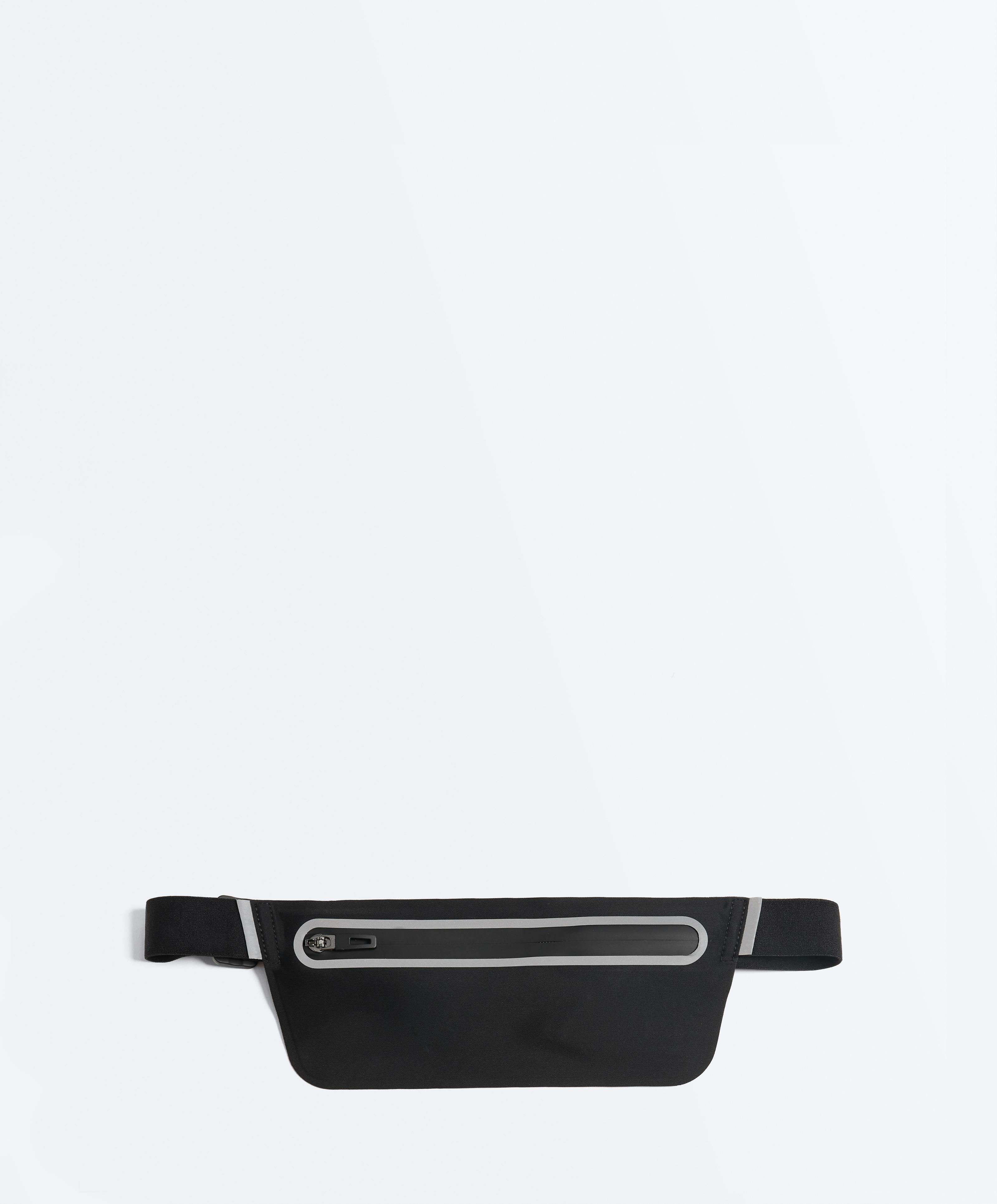 Adjustable running belt bag — BLACK