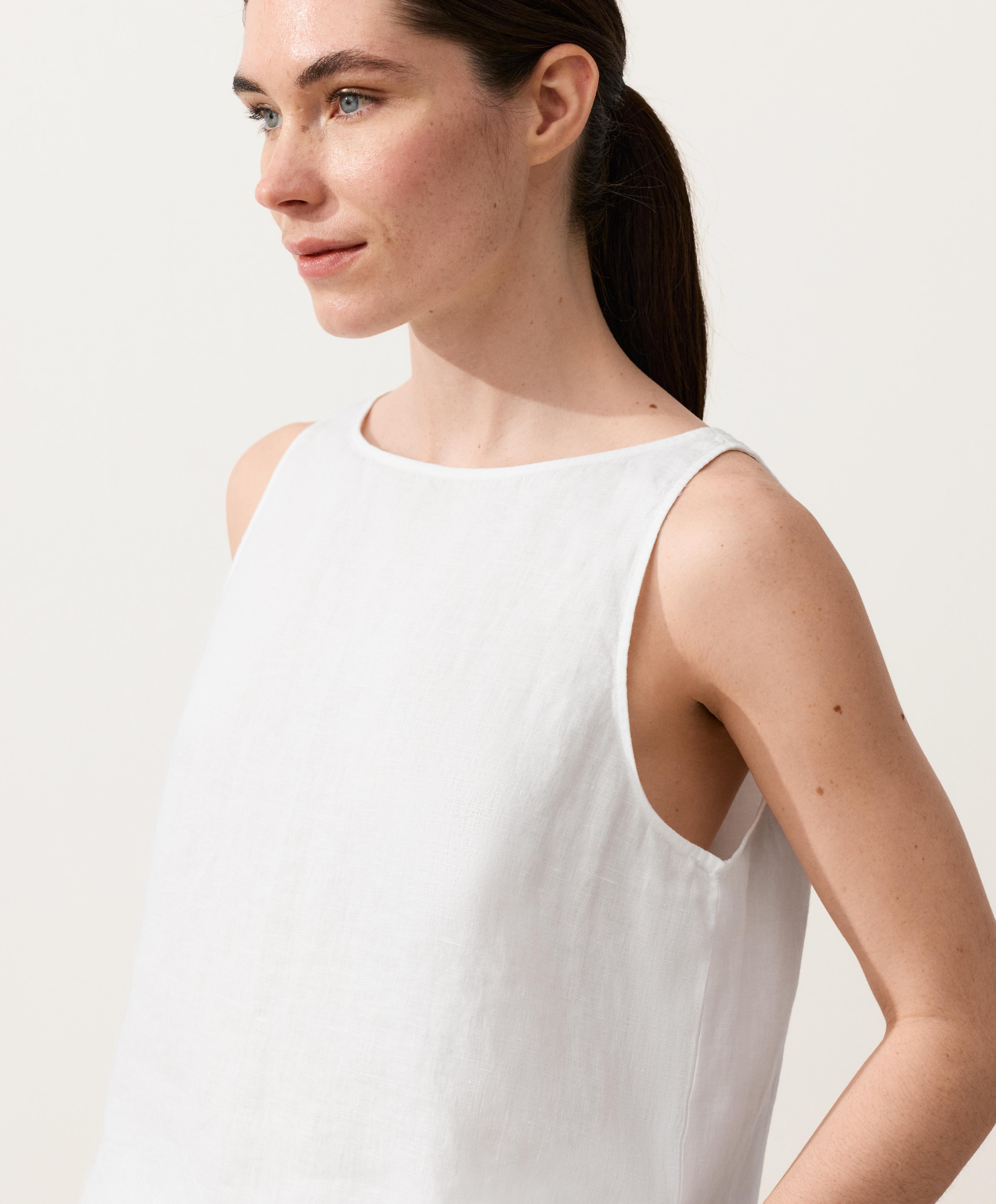 Top cuadrado 100% lino