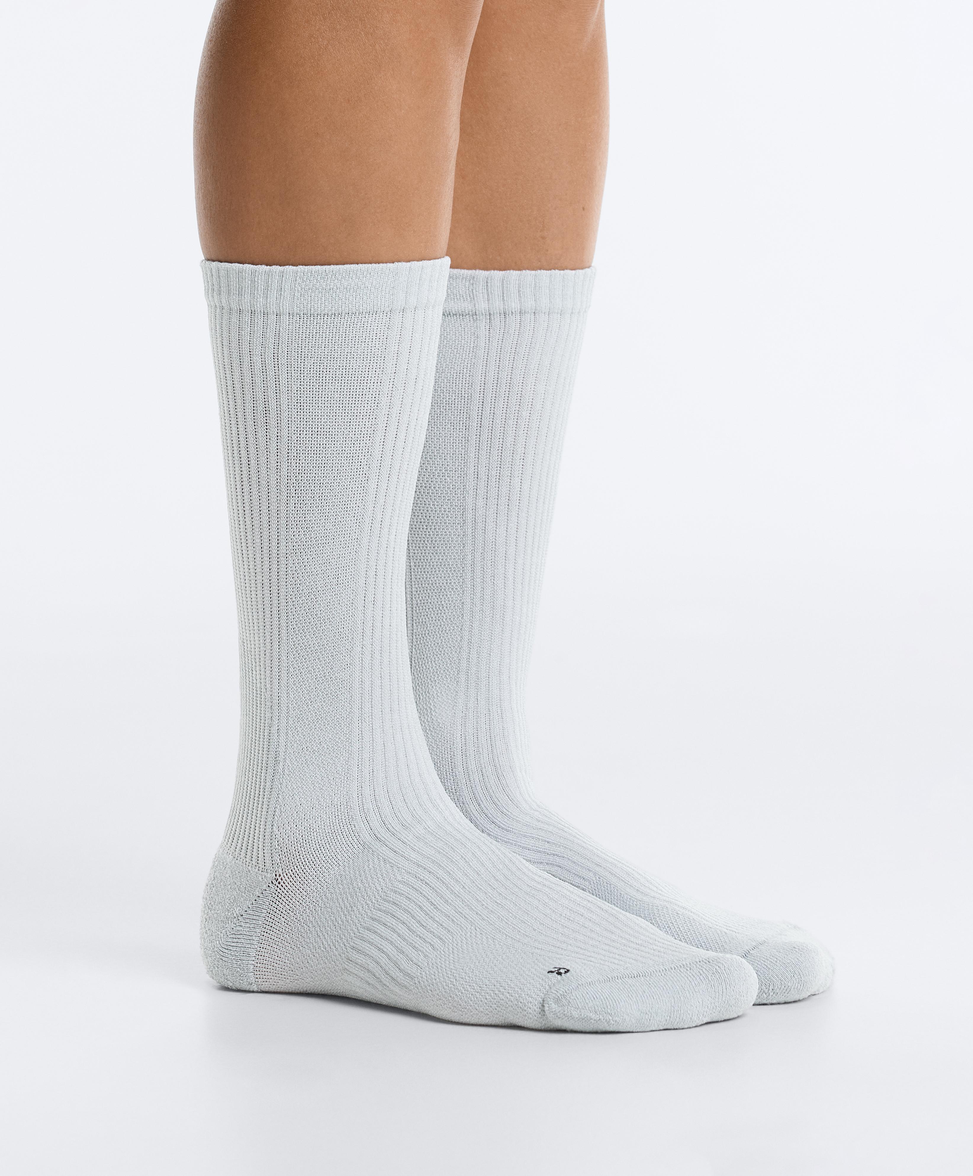 3 pairs of Classic polyamide blend sports socks — MID-GREY MELANGE