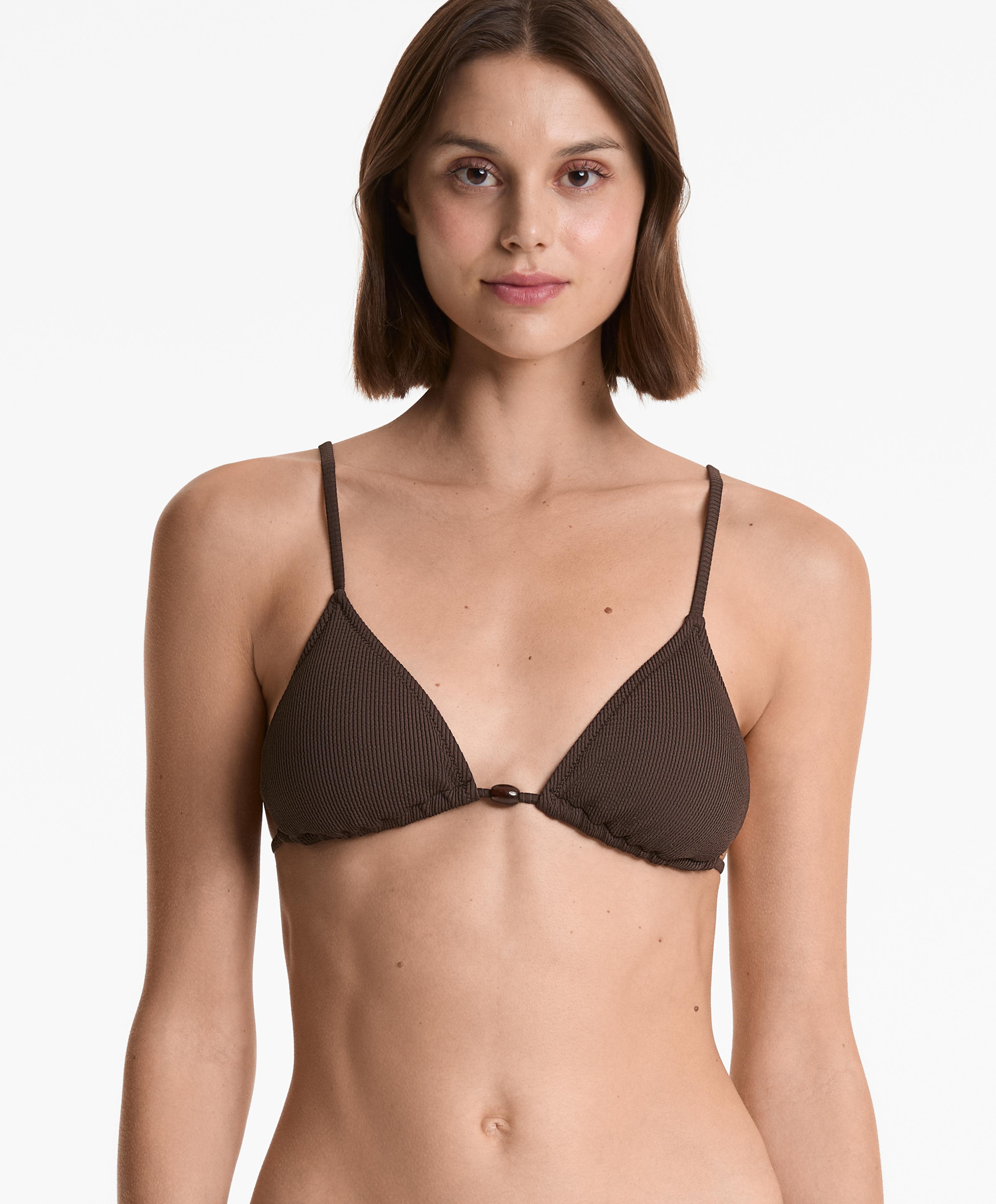 Bañadores Oysho Bikinis Mujer Oysho Bikini Top Triangular Rib