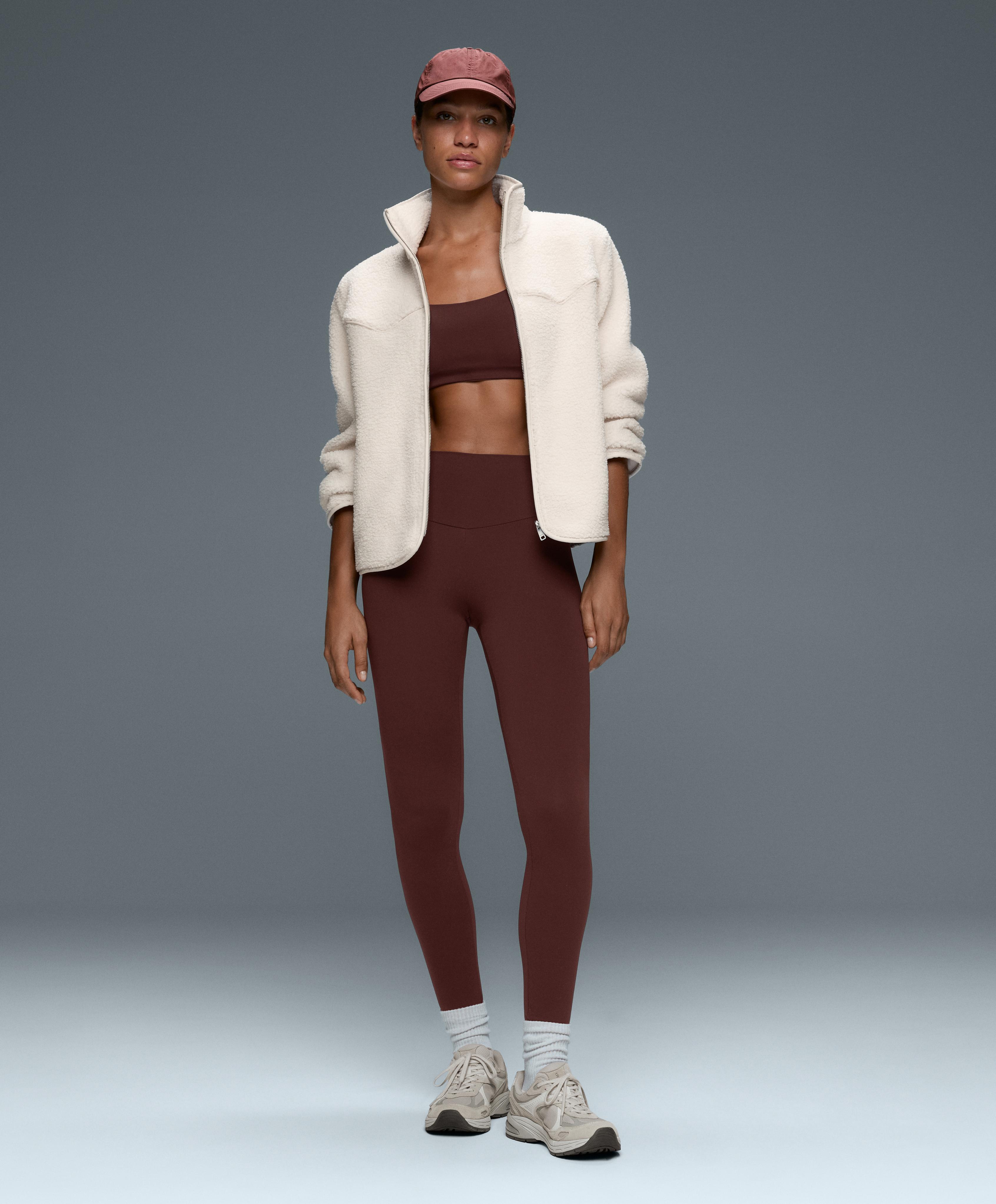 Comfortlux high-waisted ankle-length leggings — CHOCOLATE