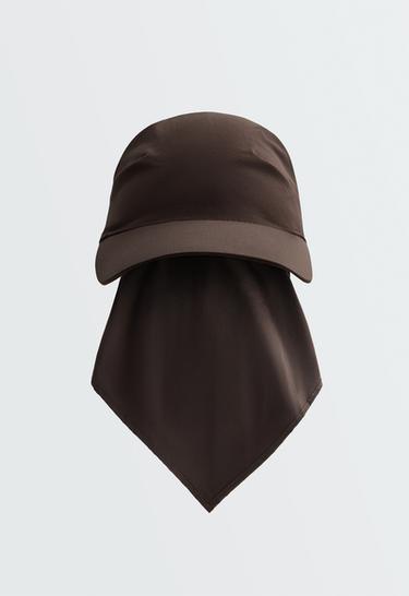 Lightweight knotted visor — BROWN 1