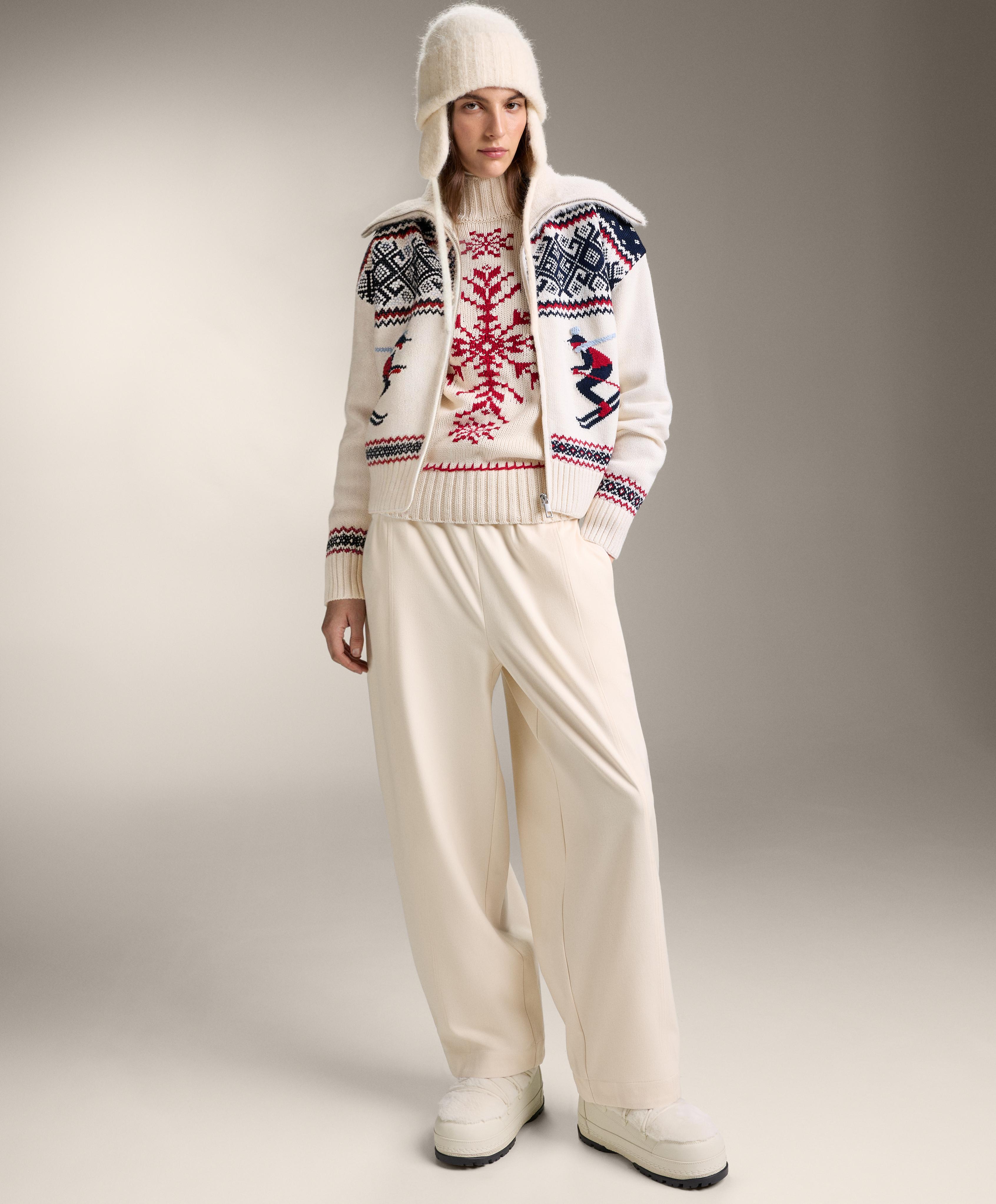 Snowflake embroidered knit jumper Snowflake embroidered knit jumper