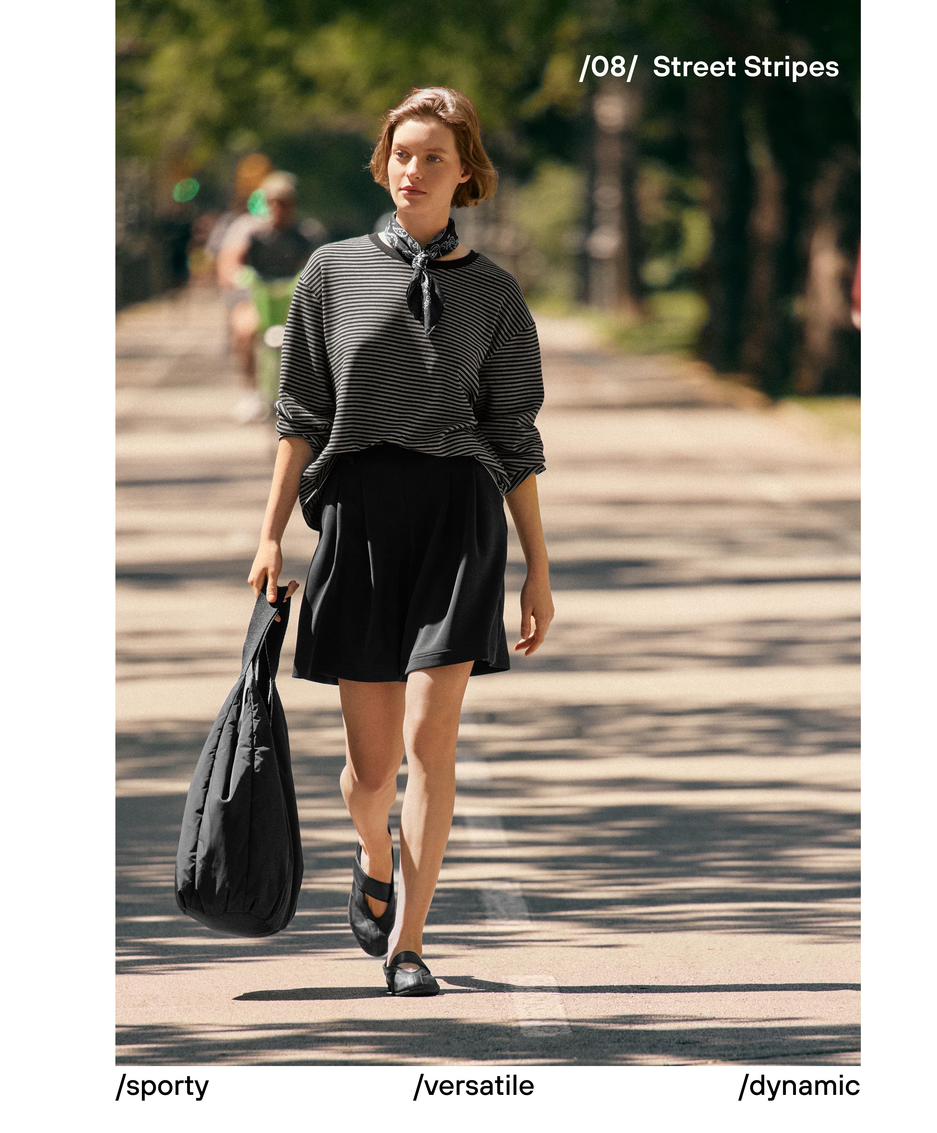 Soft-touch modal Bermuda shorts with pleats