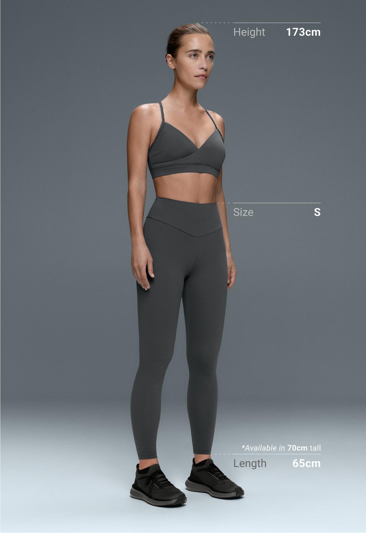 Ankle-length High rise Comfortlux leggings — STEEL GREY