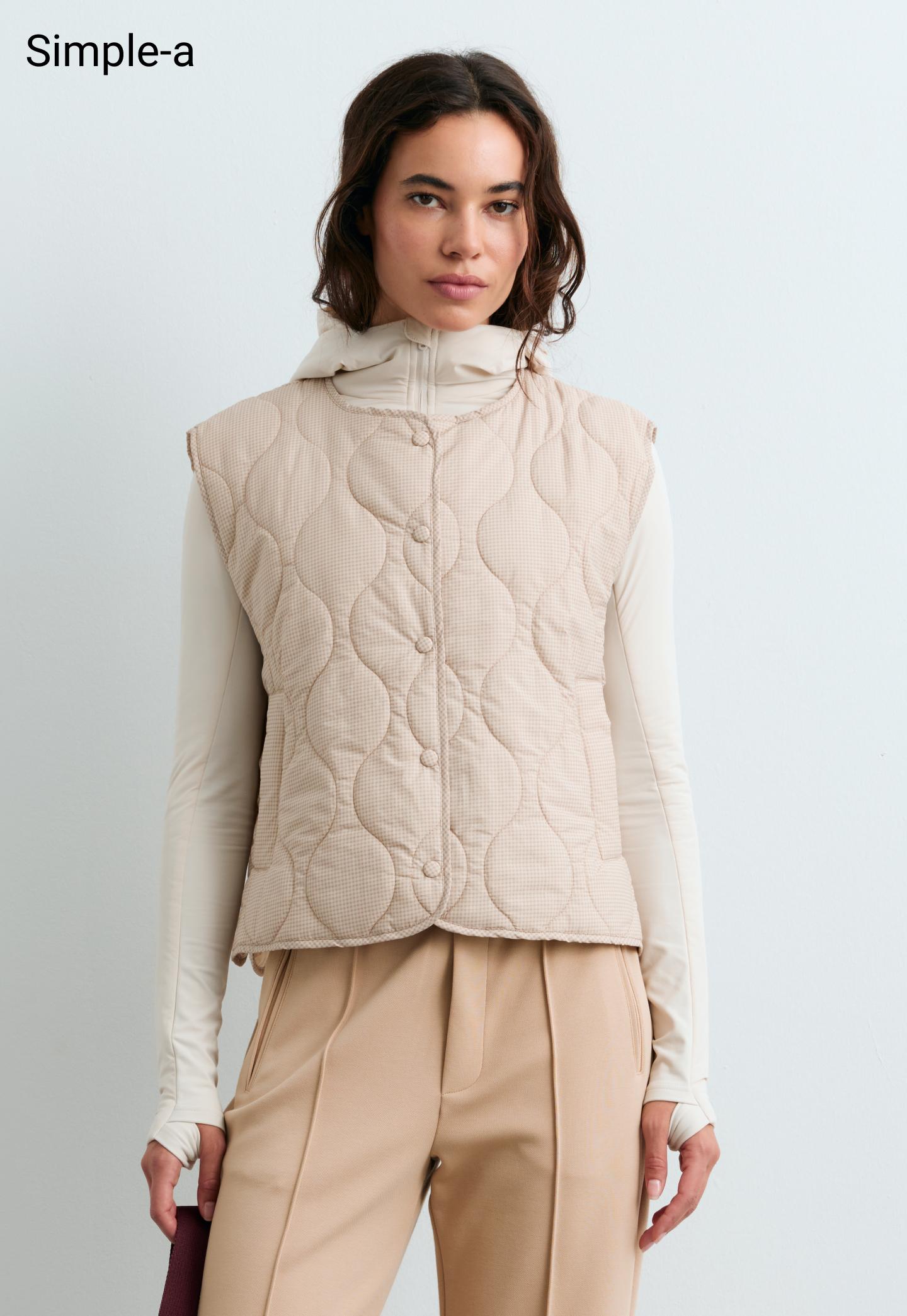 Short Light Touch technical jacket — WHITE