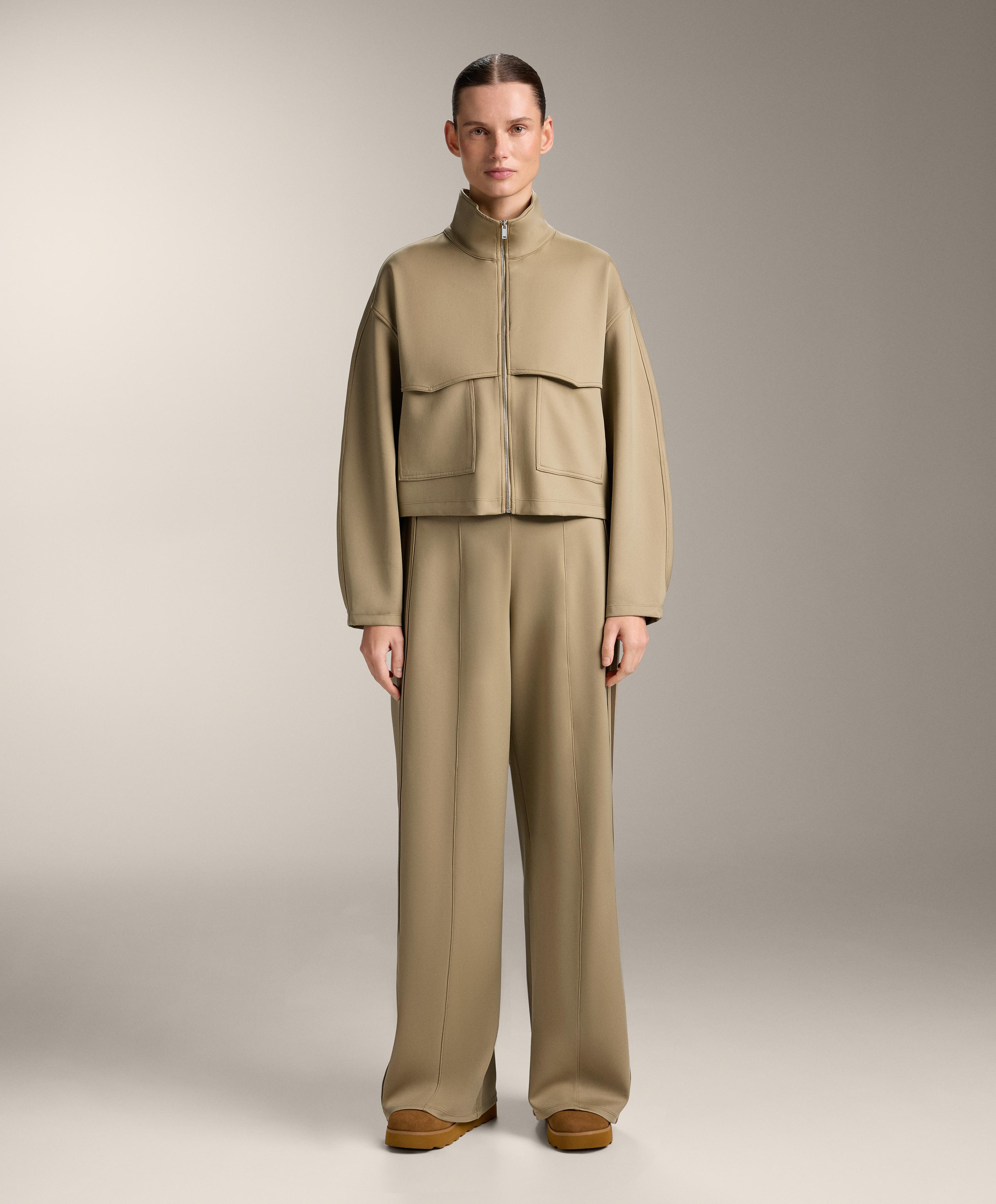 Boxy jasje met neopreen-effect Boxy jasje met neopreen-effect