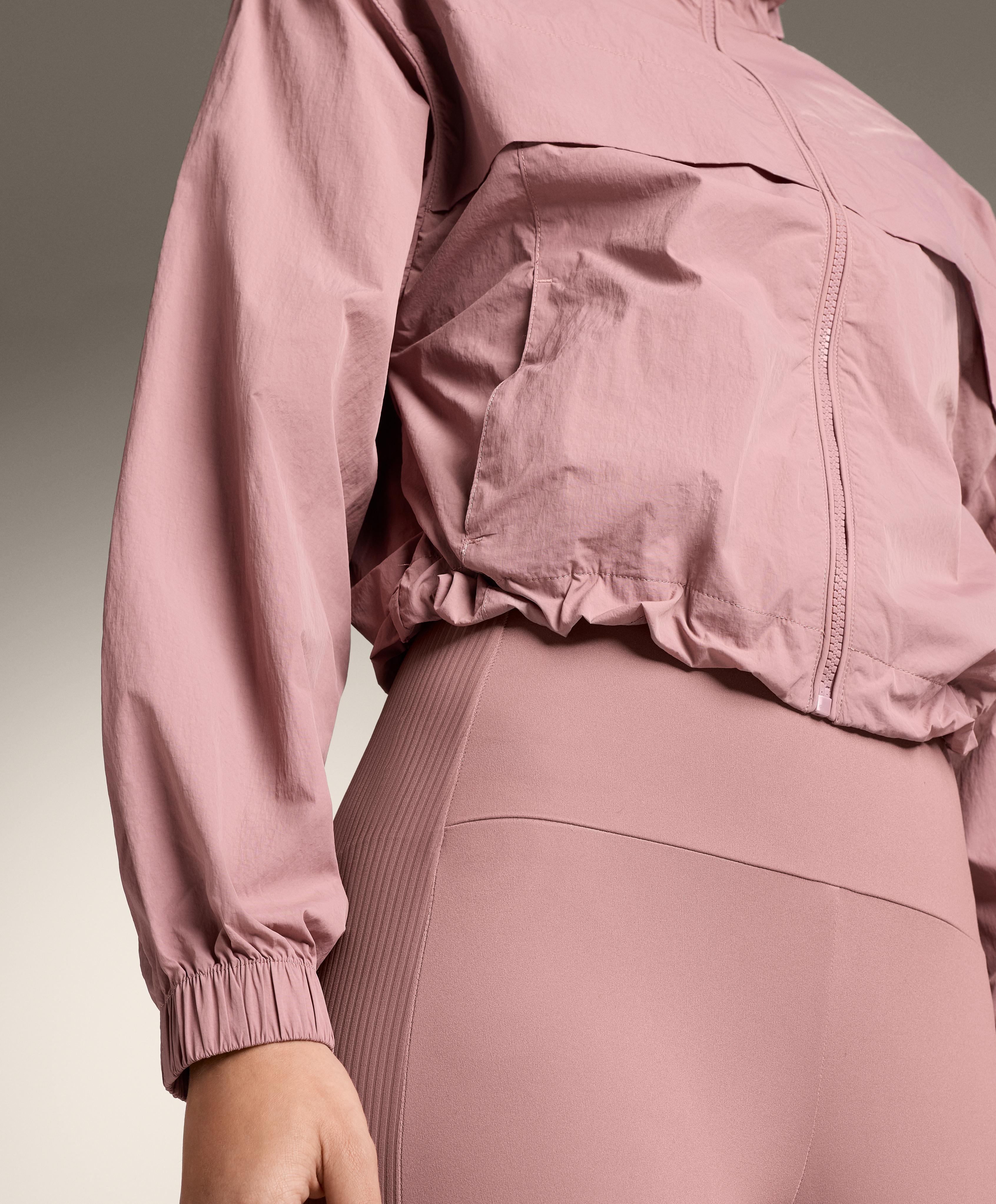 Water-repellent track jacket — SOFT PINK