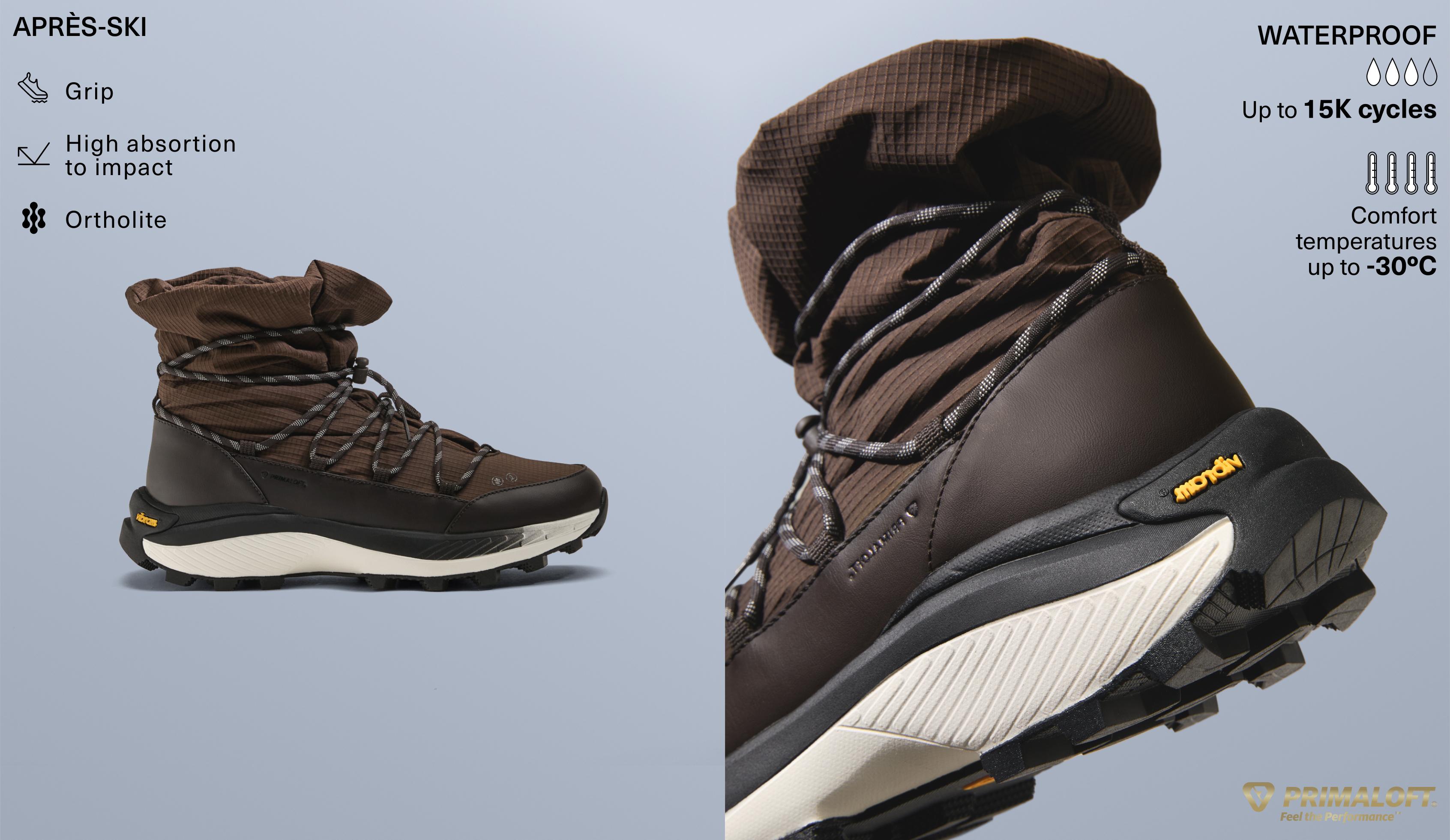Vibram® waterproof sports boots — BROWN