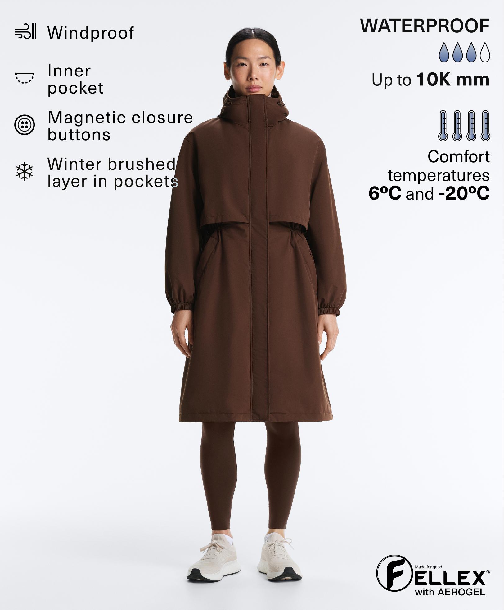 FELLEX® with AEROGEL 10k waterproof long padded jacket