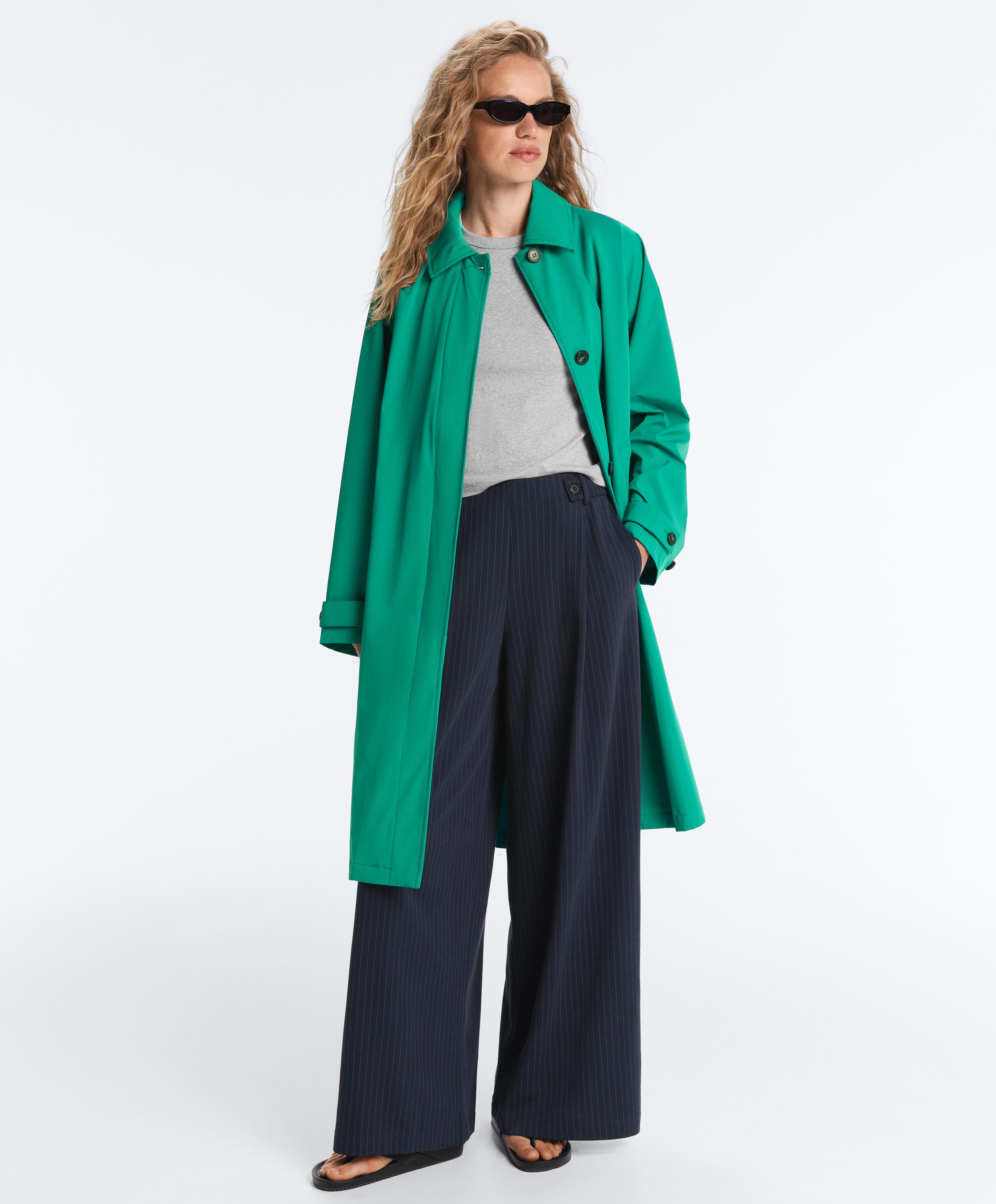 Midi extra lightweight 10k waterproof jacket — EMERALD GREEN