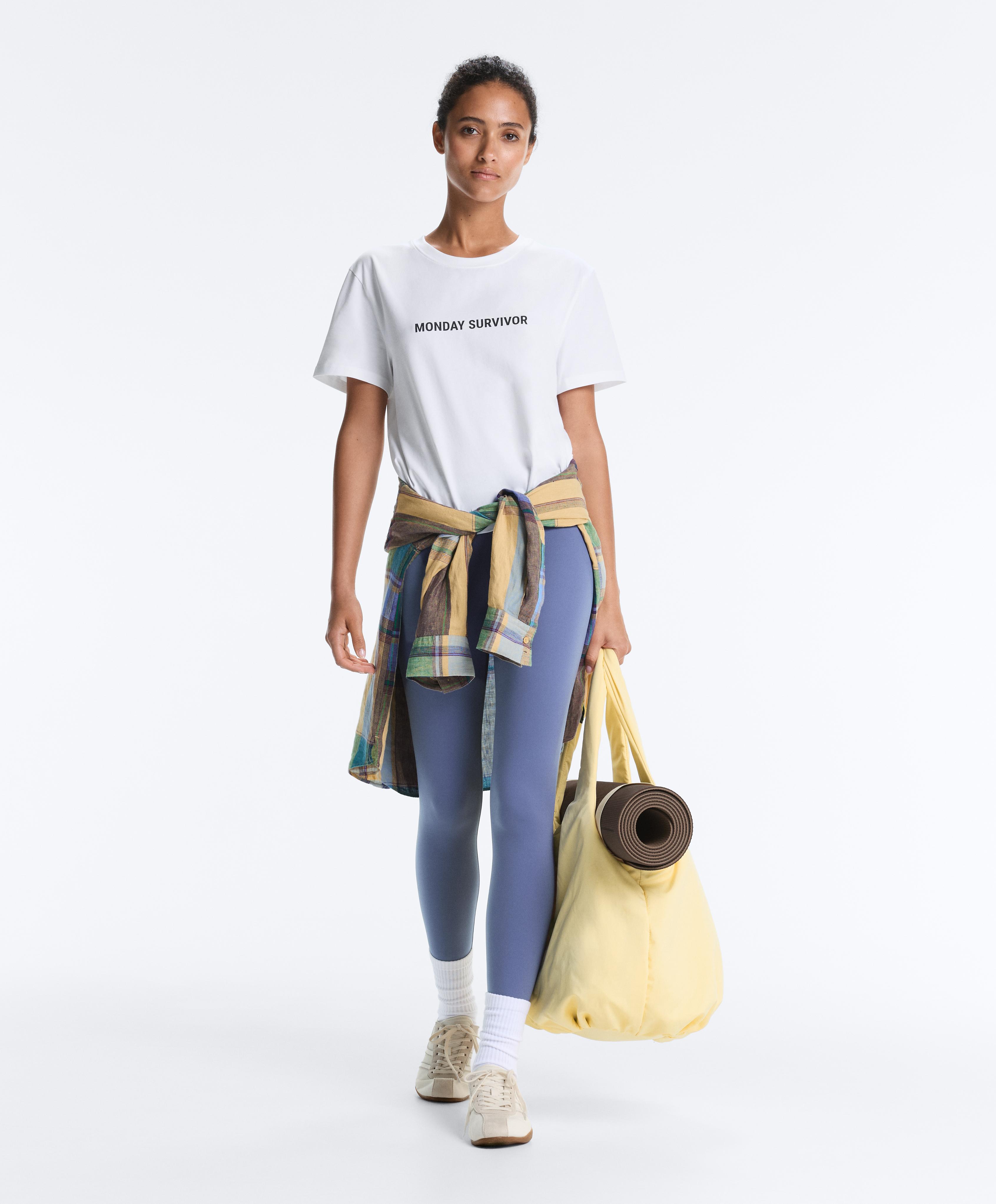 Gathered shopper bag — YELLOW