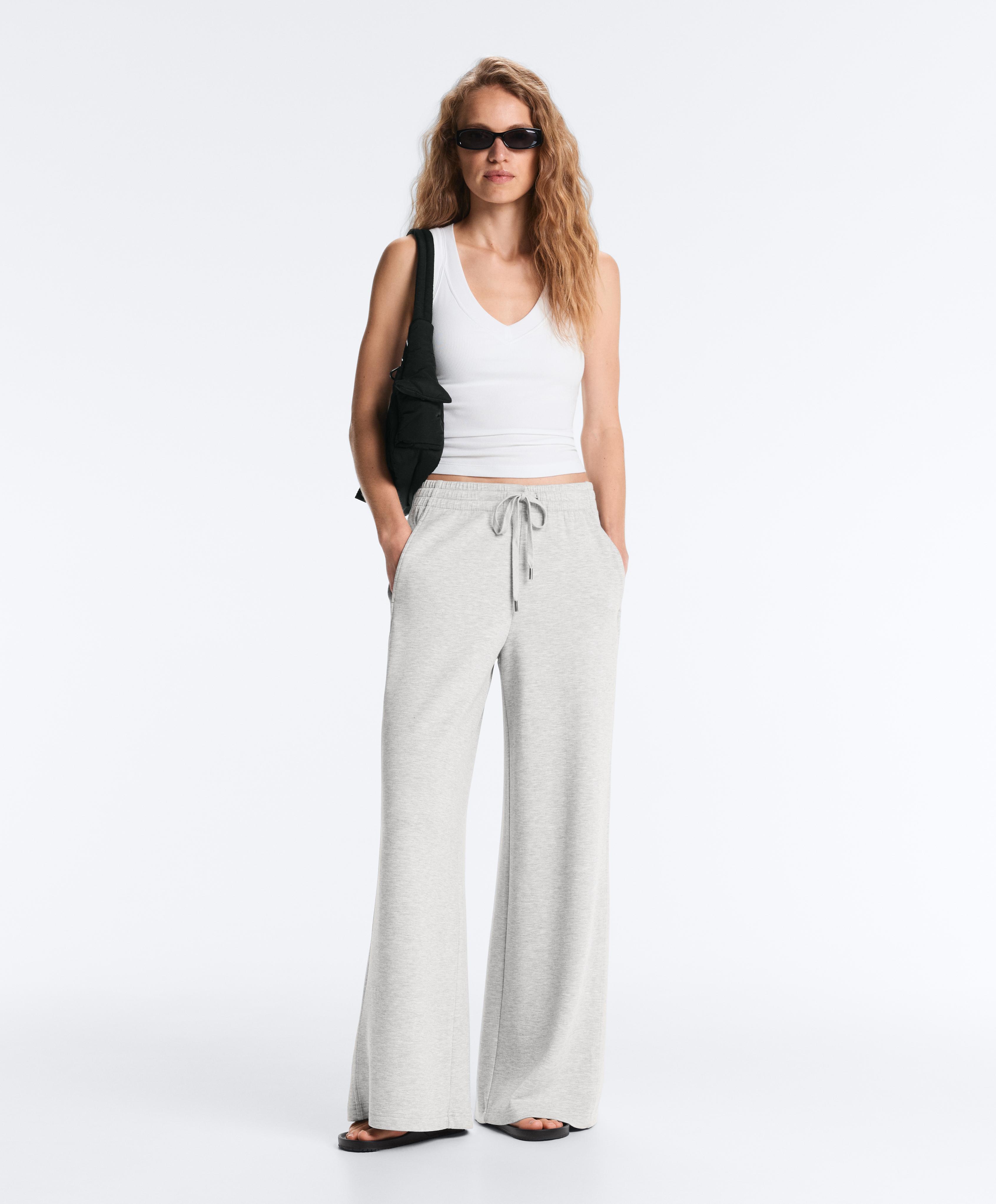 Rib modal blend tank top — WHITE