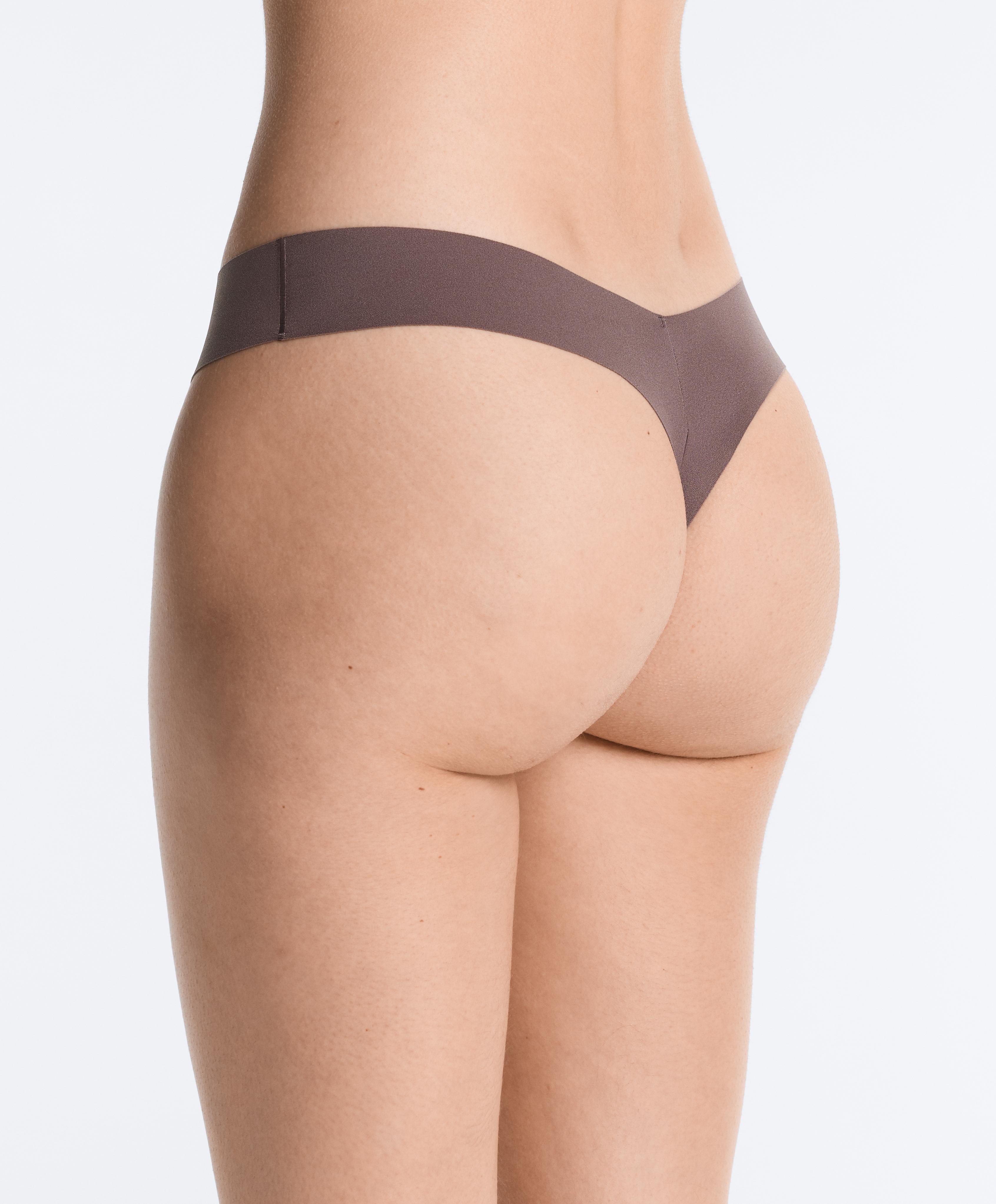 5 invisible polyamide blend thongs — DUSTY ROSETTE