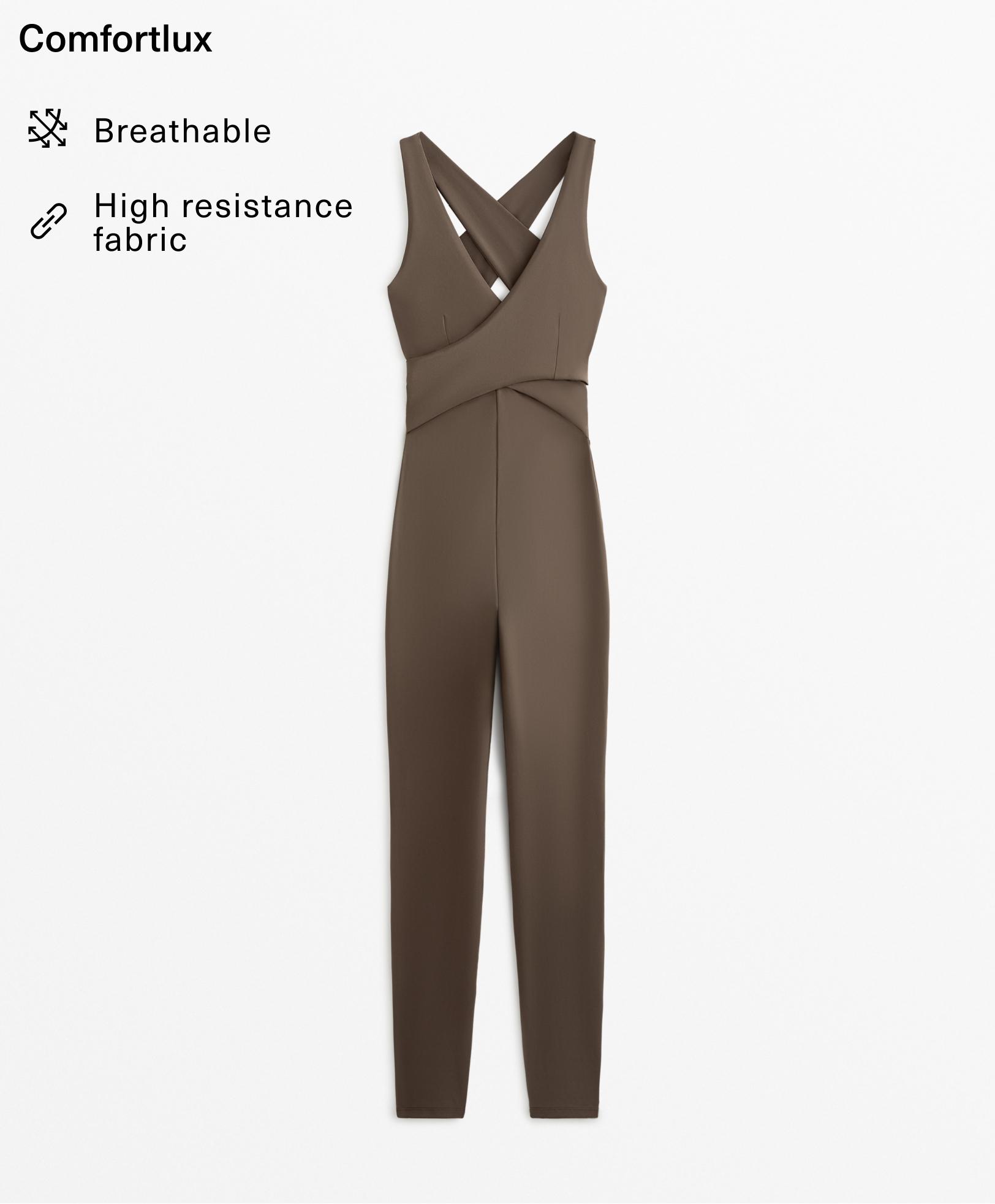 Comfortlux long crossover jumpsuit