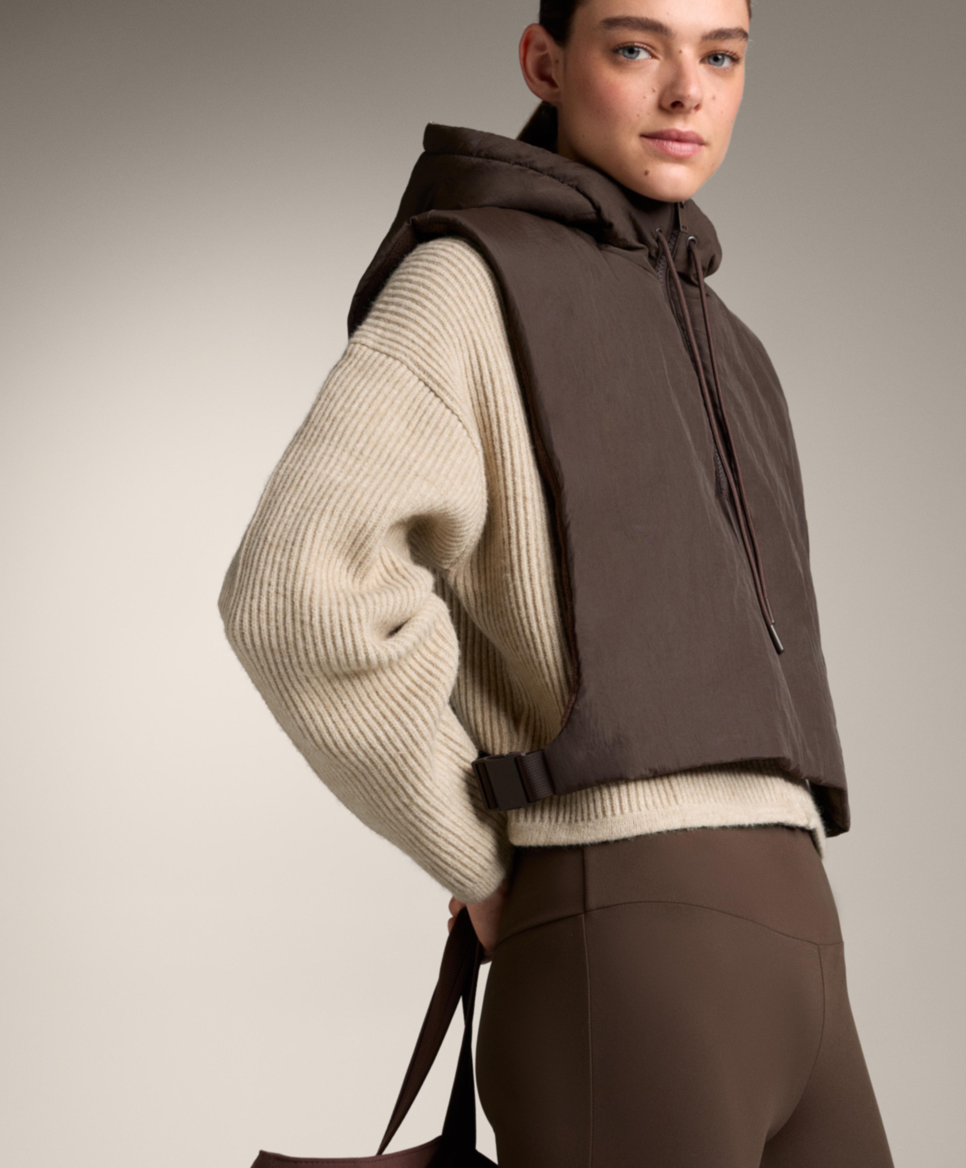 Hooded padded gilet