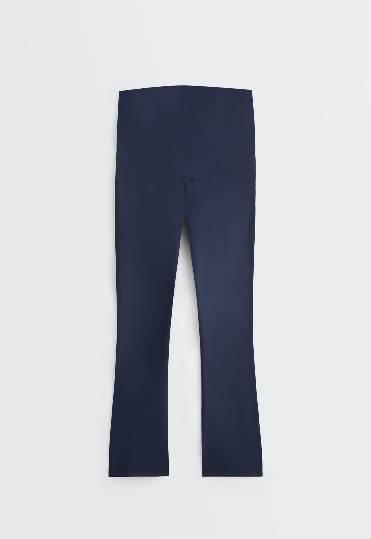 Maternity Comfortlux flare trousers — NAVY BLUE