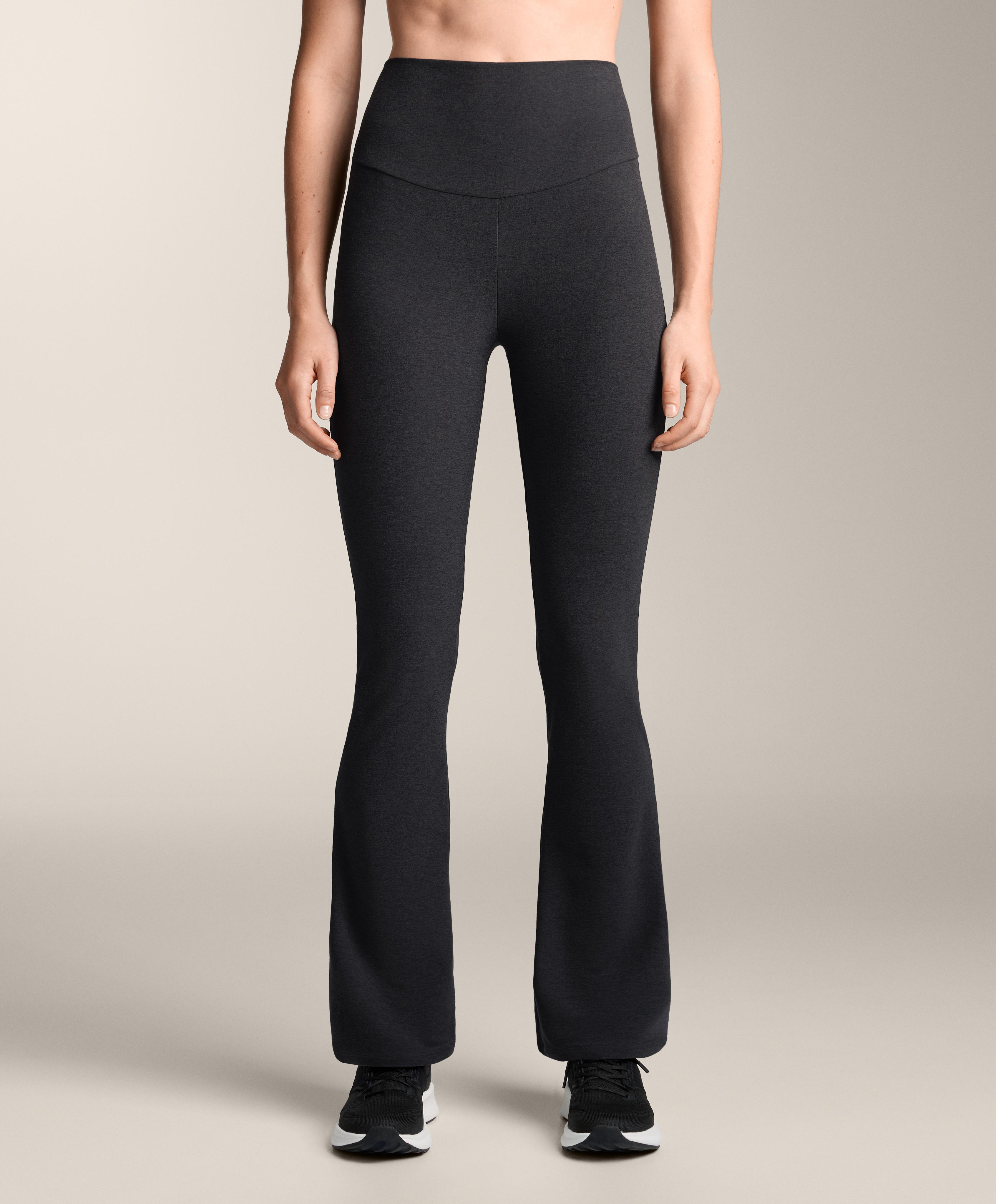 Comfortlux high-rise flare trousers