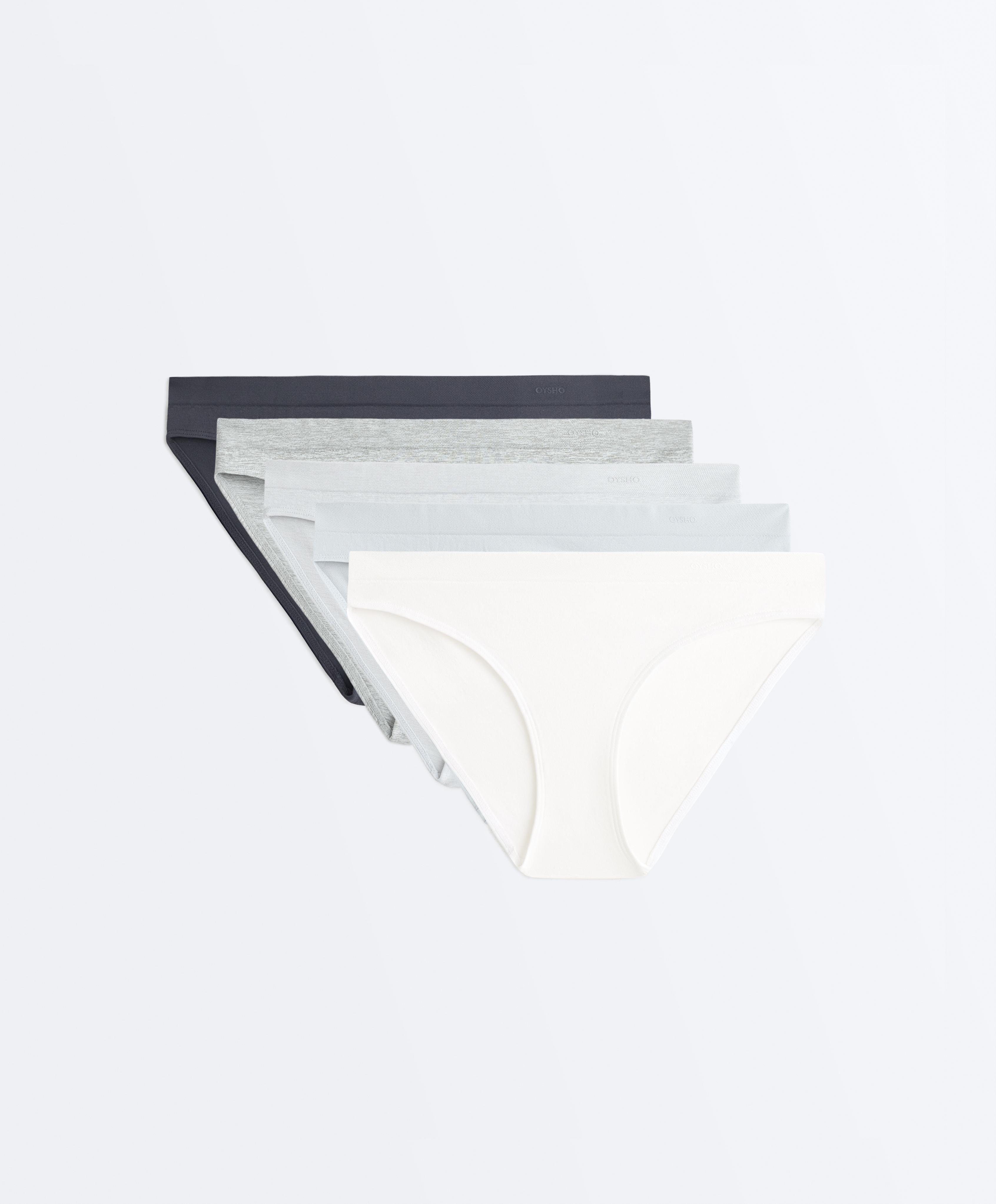 5 seamless polyamide blend classic briefs — NAVY BLUE