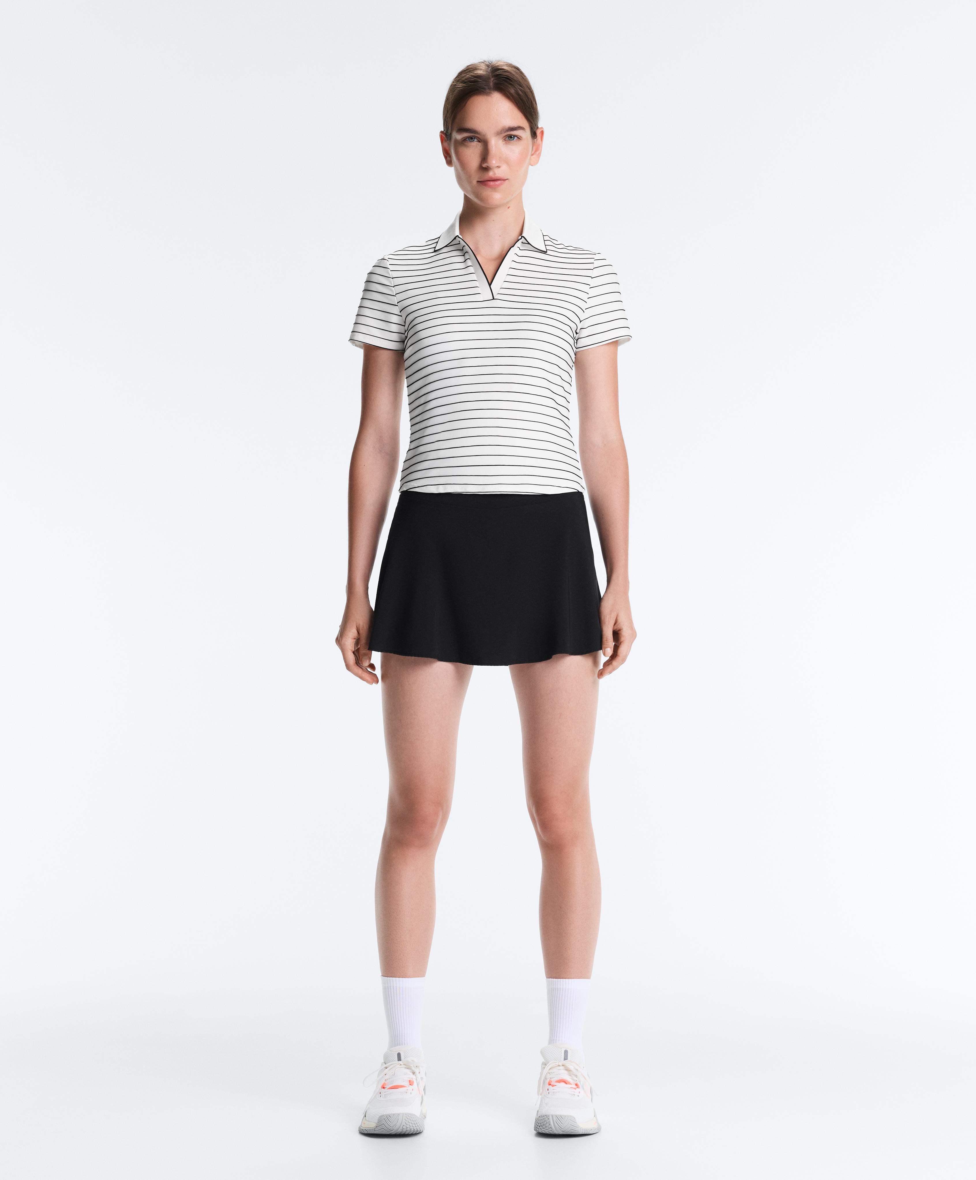 Striped Comfortlux short-sleeved polo shirt — WHITE