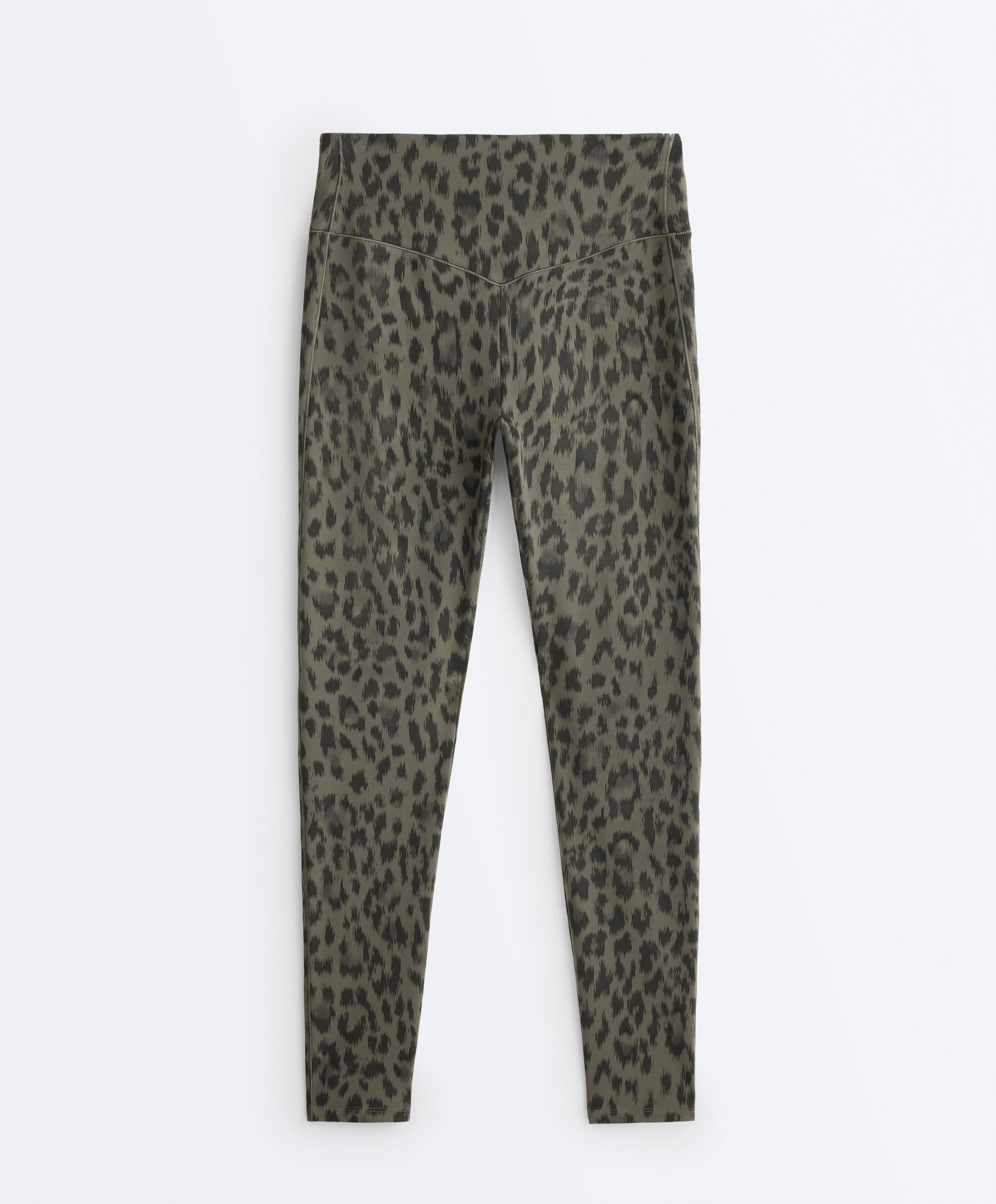 Evermove leopard print high-rise ankle-length leggings Evermove leopard print high-rise ankle-length leggings