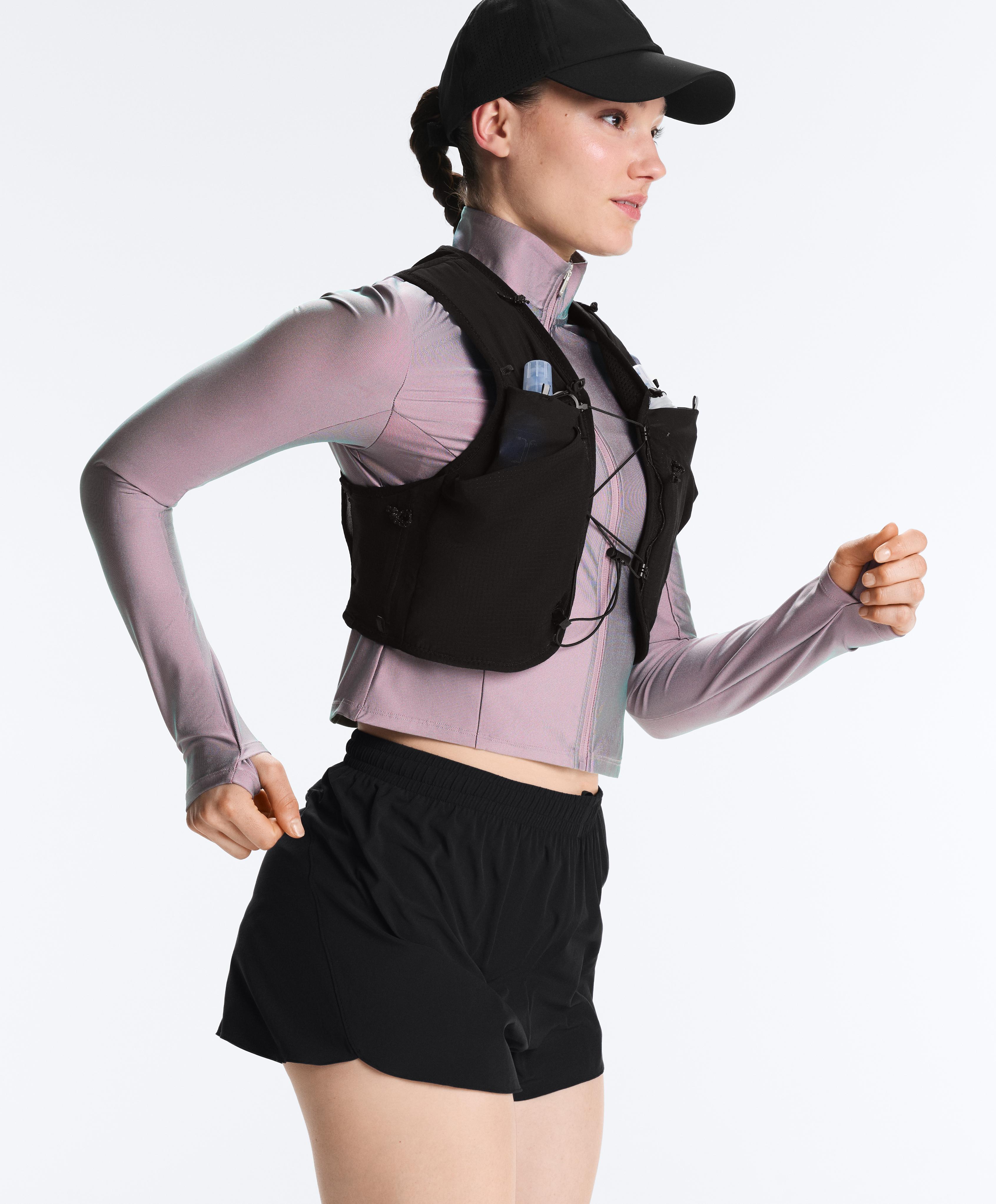 Iridescent technical jacket — WASHED PURPLE